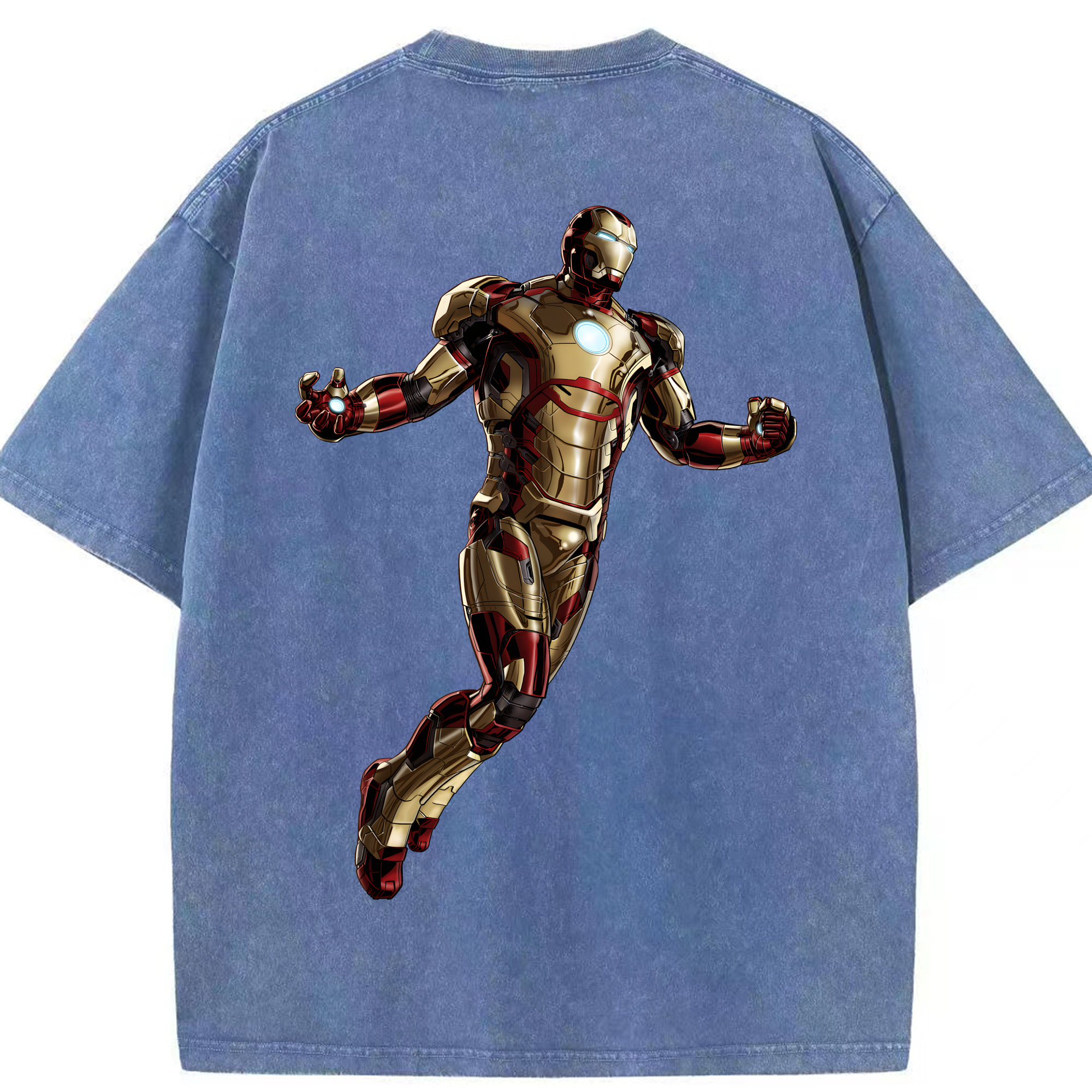 （画像用） アベンジャーズ The Avengers 綿100% ヴィンテージ風 半袖Tシャツ（背面プリント）
