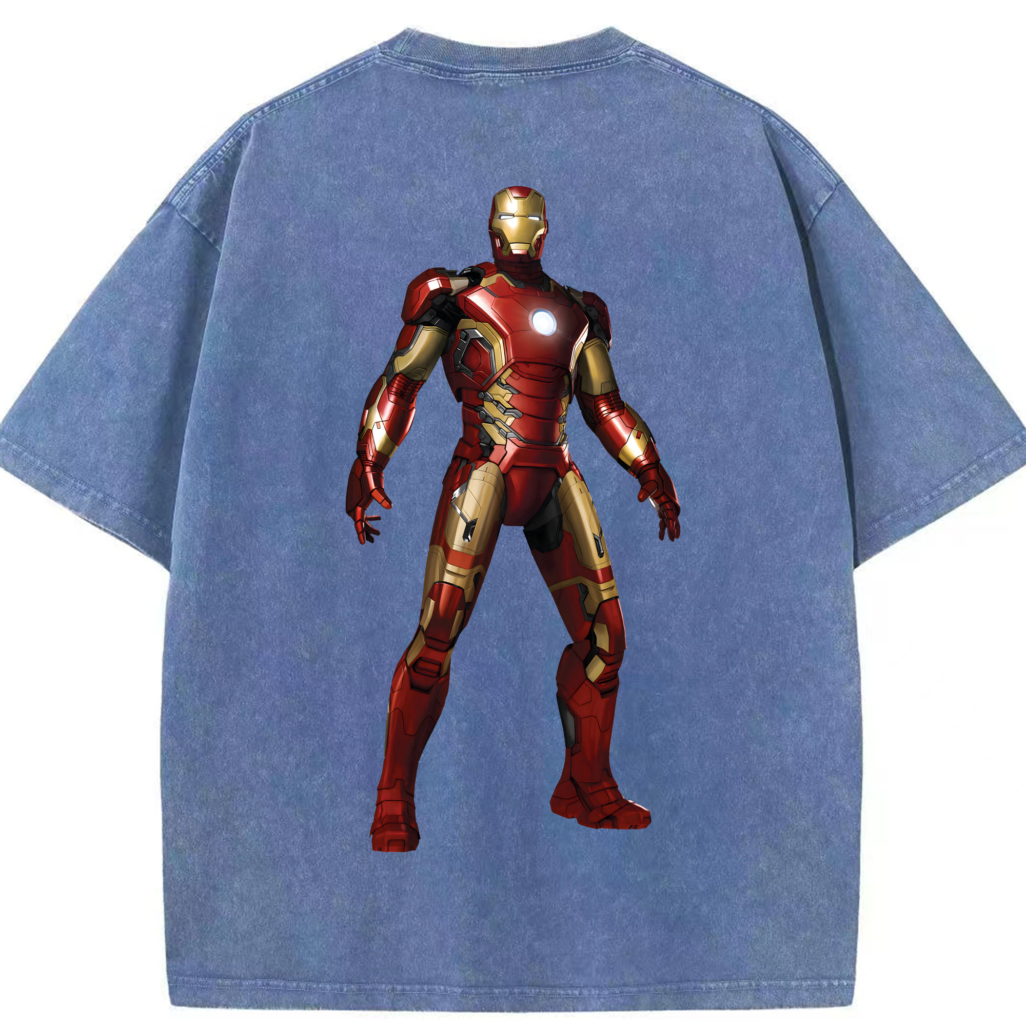 （画像用） アベンジャーズ The Avengers 綿100% ヴィンテージ風 半袖Tシャツ（背面プリント）