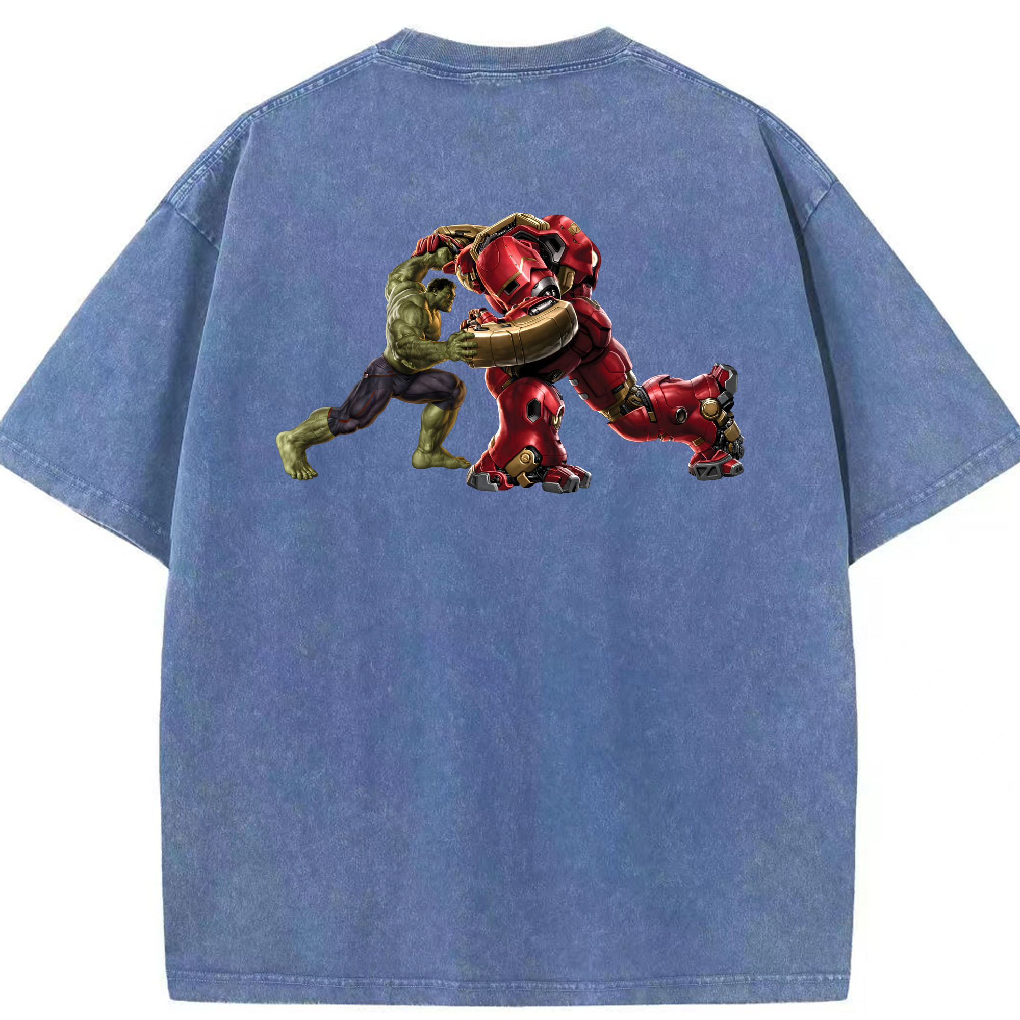 （画像用） アベンジャーズ The Avengers 綿100% ヴィンテージ風 半袖Tシャツ（背面プリント）