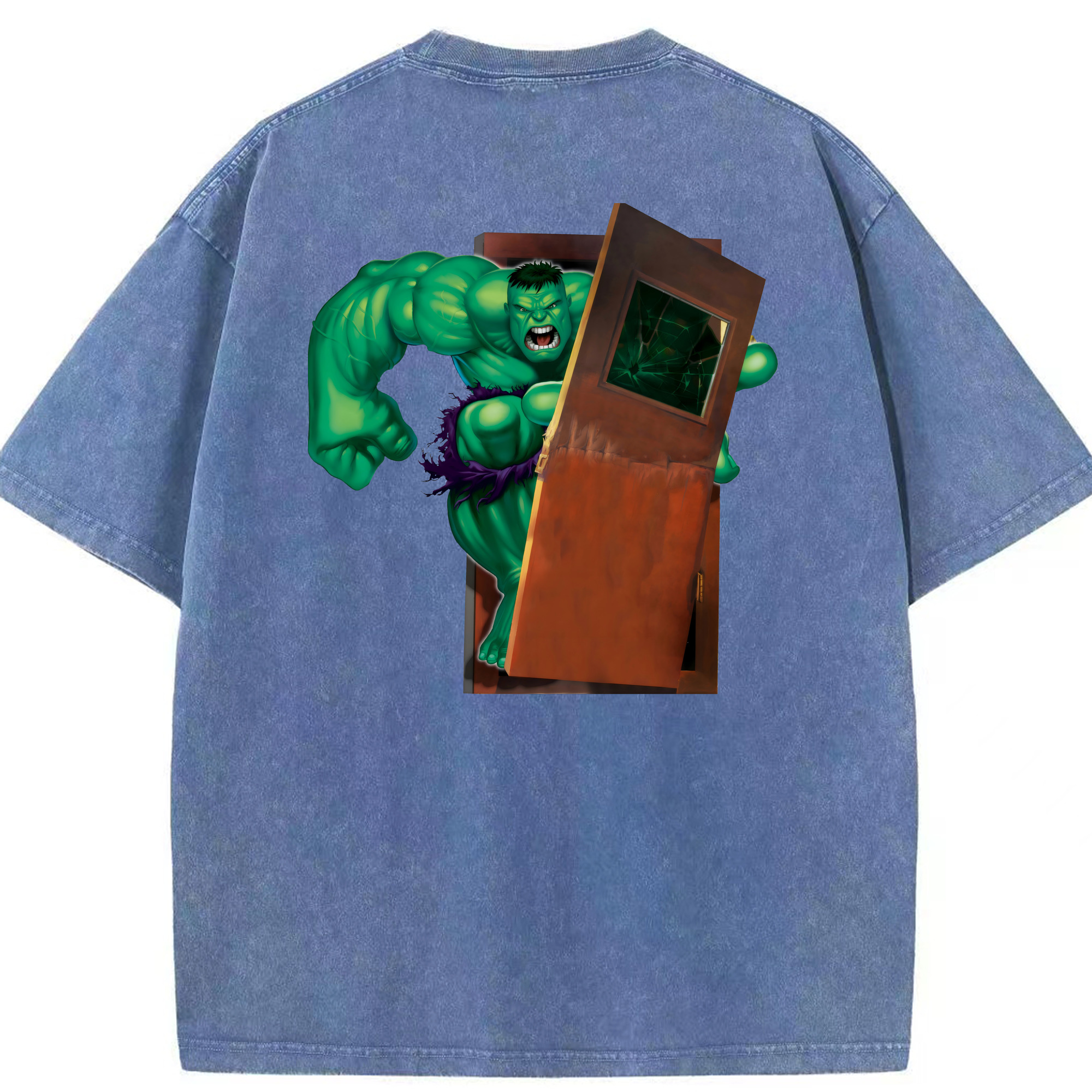 （画像用） アベンジャーズ The Avengers 綿100% ヴィンテージ風 半袖Tシャツ（背面プリント）