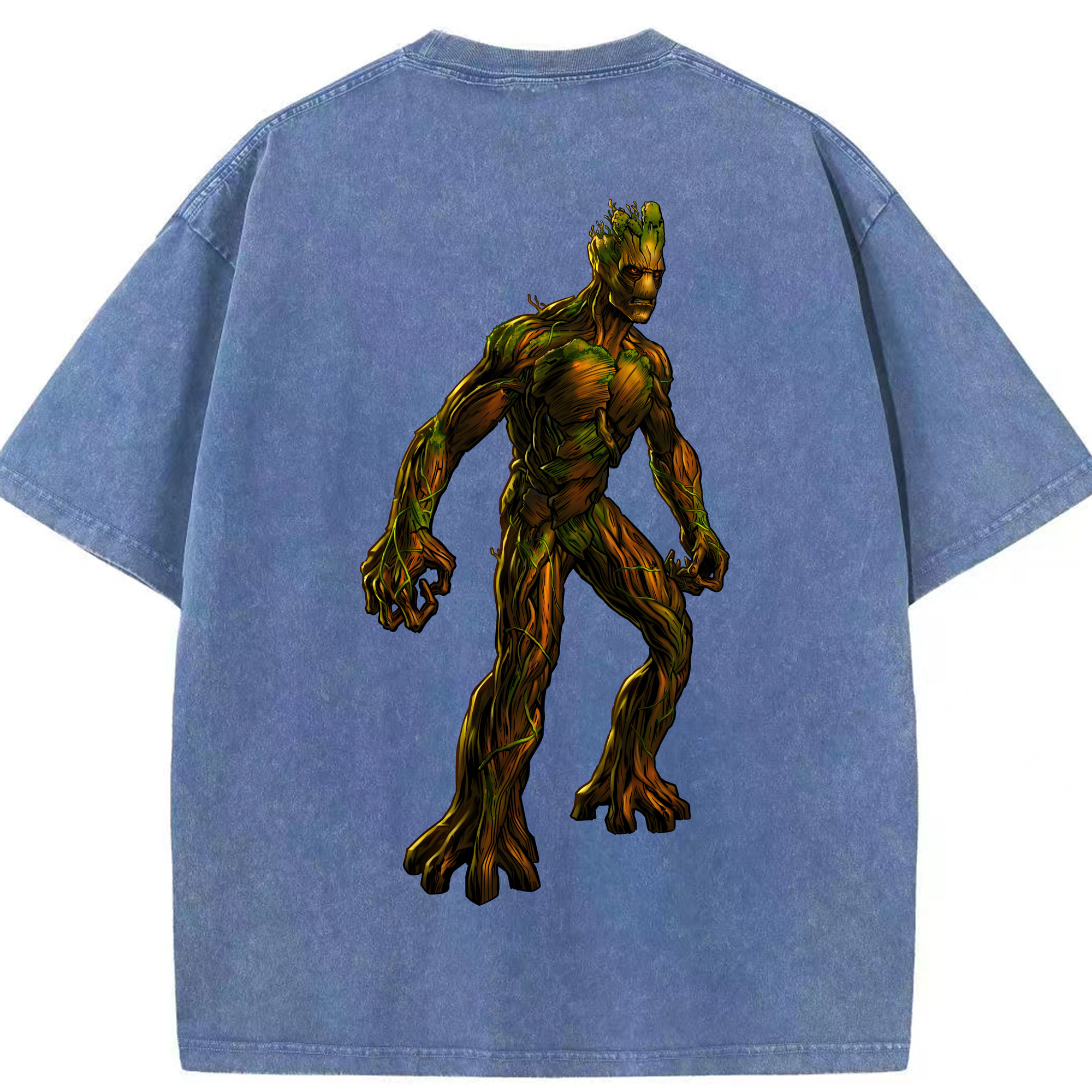 （画像用） アベンジャーズ The Avengers 綿100% ヴィンテージ風 半袖Tシャツ（背面プリント）