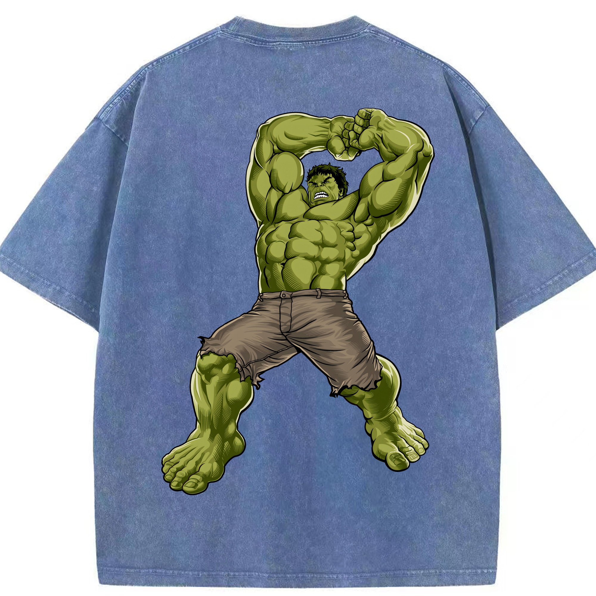（画像用） アベンジャーズ The Avengers 綿100% ヴィンテージ風 半袖Tシャツ（背面プリント）
