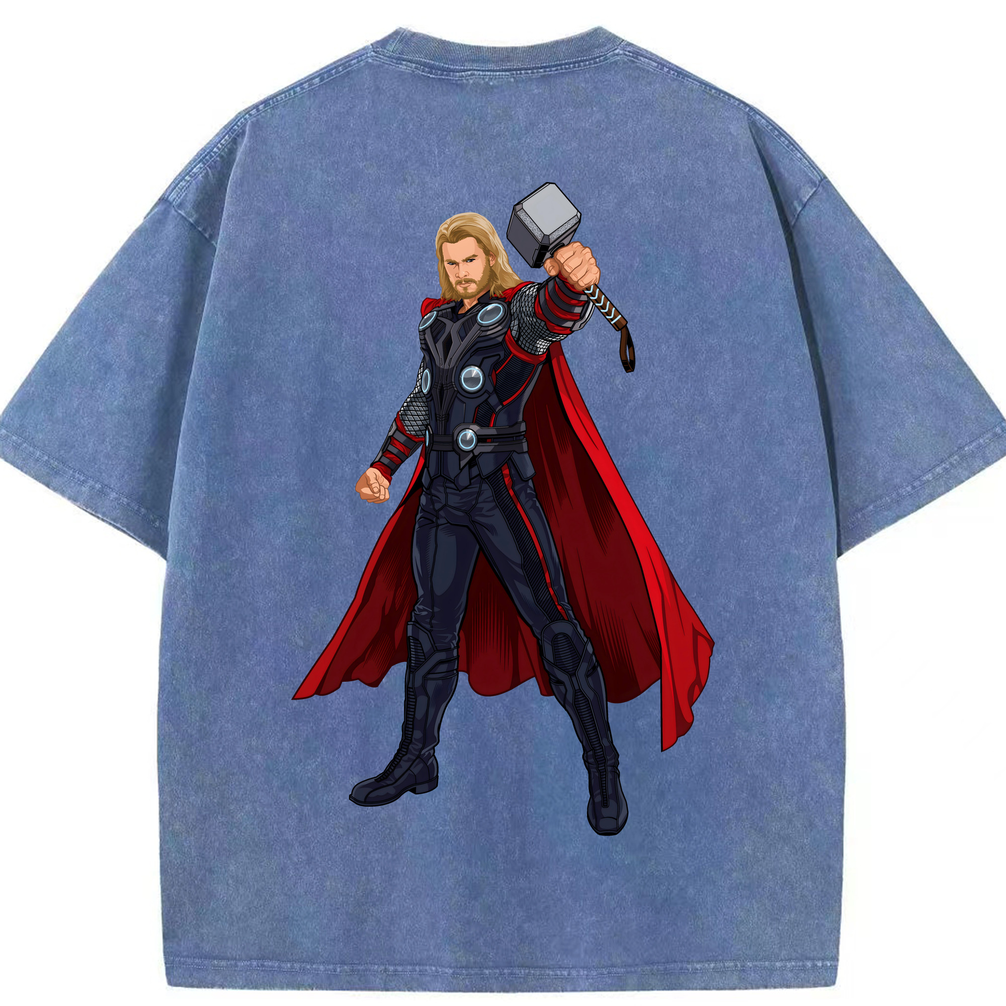 （画像用） アベンジャーズ The Avengers 綿100% ヴィンテージ風 半袖Tシャツ（背面プリント）