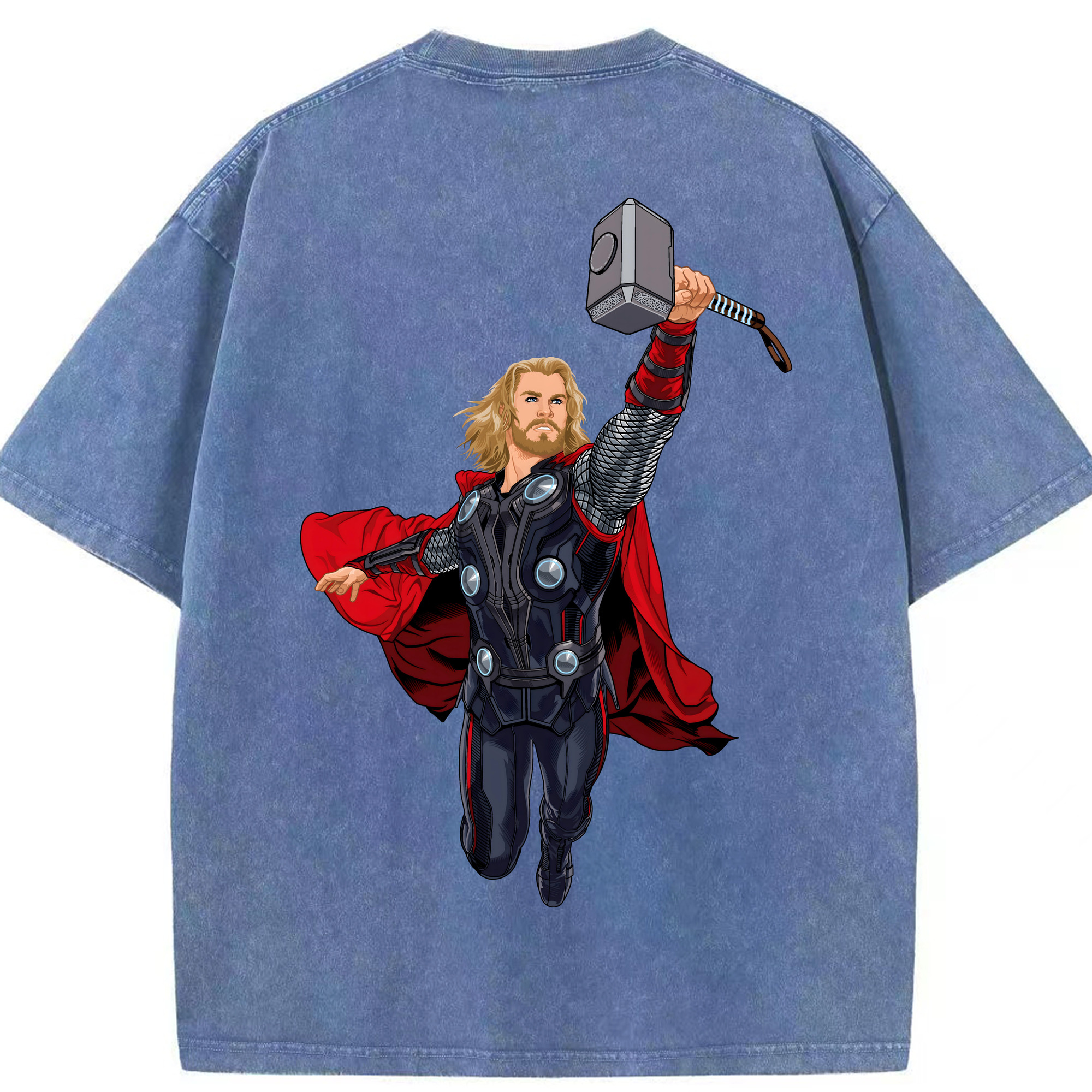 （画像用） アベンジャーズ The Avengers 綿100% ヴィンテージ風 半袖Tシャツ（背面プリント）