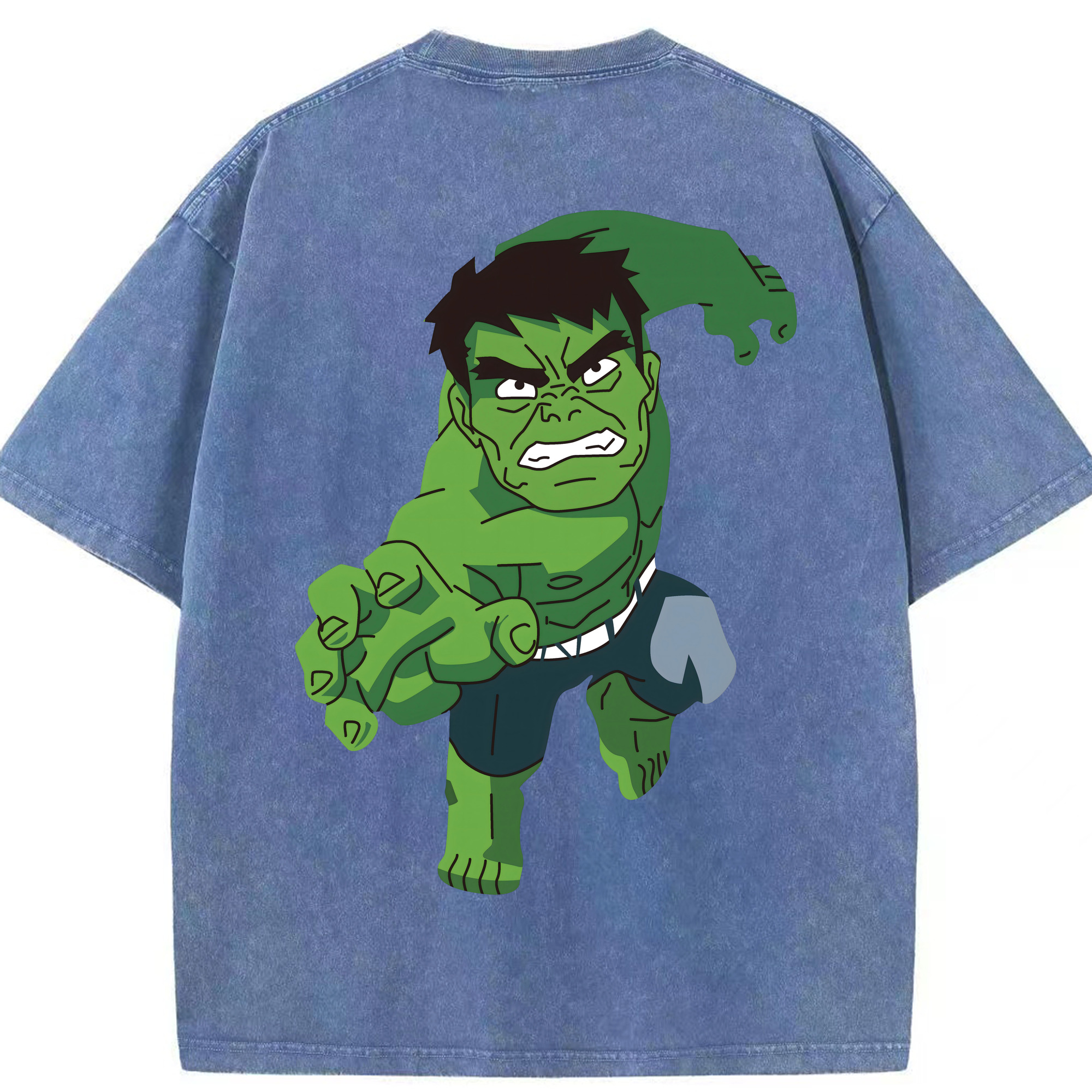 （画像用） アベンジャーズ The Avengers 綿100% ヴィンテージ風 半袖Tシャツ（背面プリント）