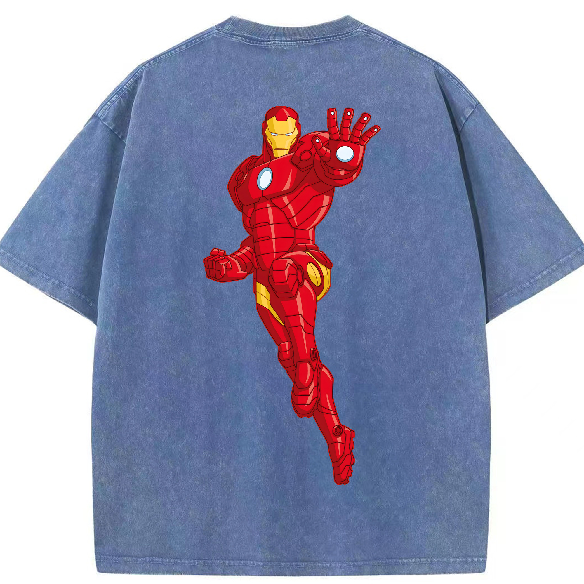 （画像用） アベンジャーズ The Avengers 綿100% ヴィンテージ風 半袖Tシャツ（背面プリント）