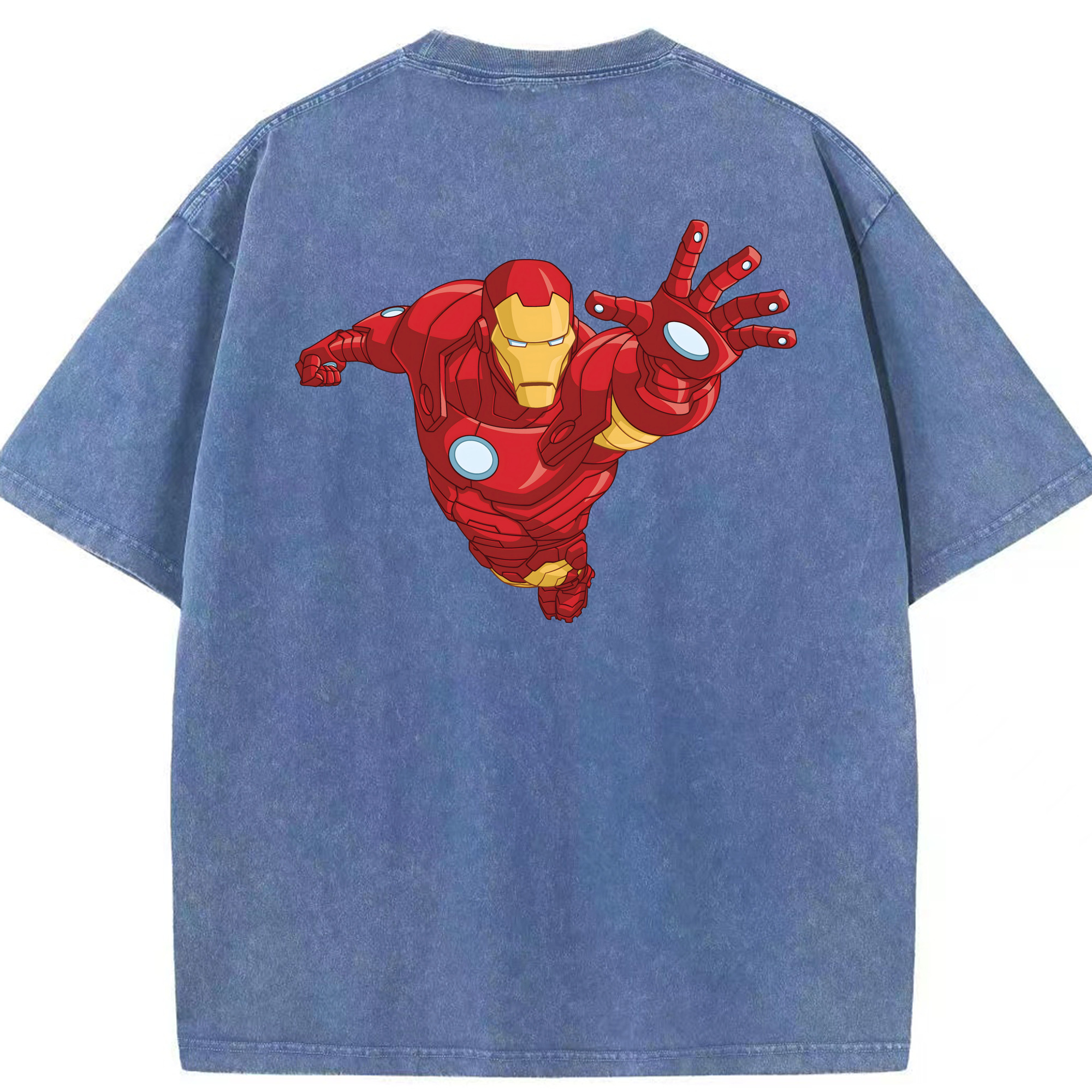 （画像用） アベンジャーズ The Avengers 綿100% ヴィンテージ風 半袖Tシャツ（背面プリント）