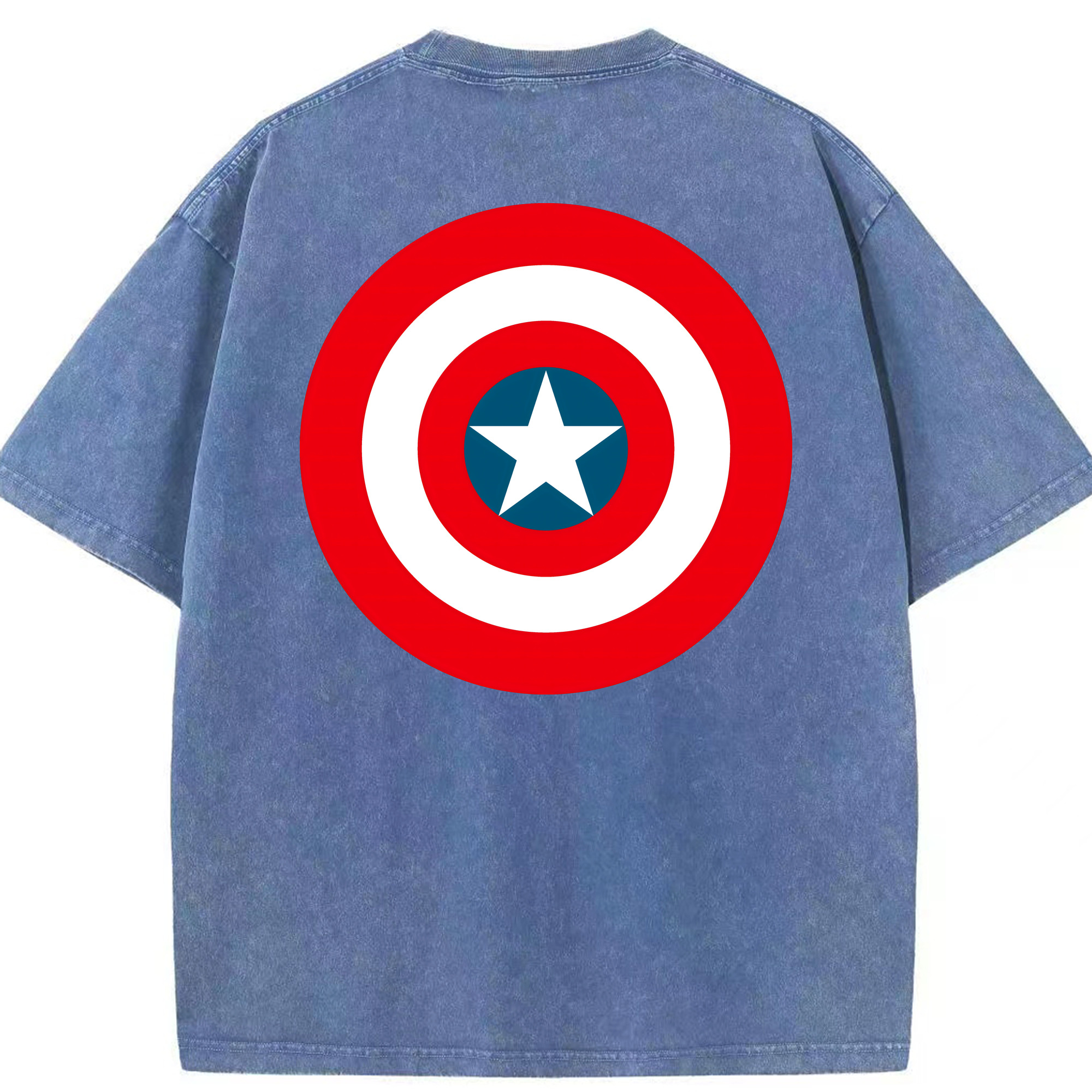 （画像用） アベンジャーズ The Avengers 綿100% ヴィンテージ風 半袖Tシャツ（背面プリント）