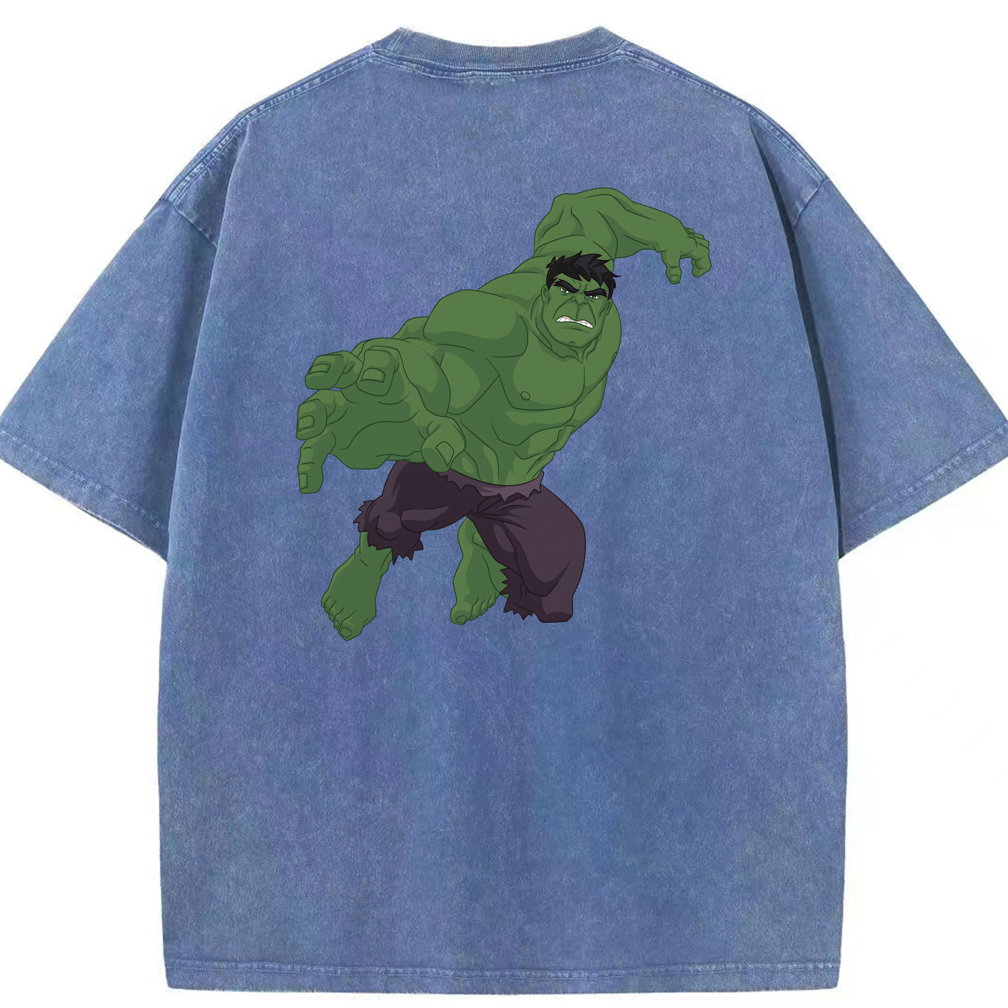 （画像用） アベンジャーズ The Avengers 綿100% ヴィンテージ風 半袖Tシャツ（背面プリント）
