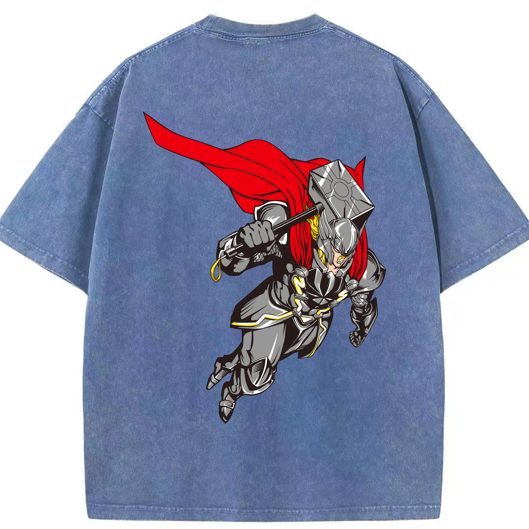 （画像用） アベンジャーズ The Avengers 綿100% ヴィンテージ風 半袖Tシャツ（背面プリント）