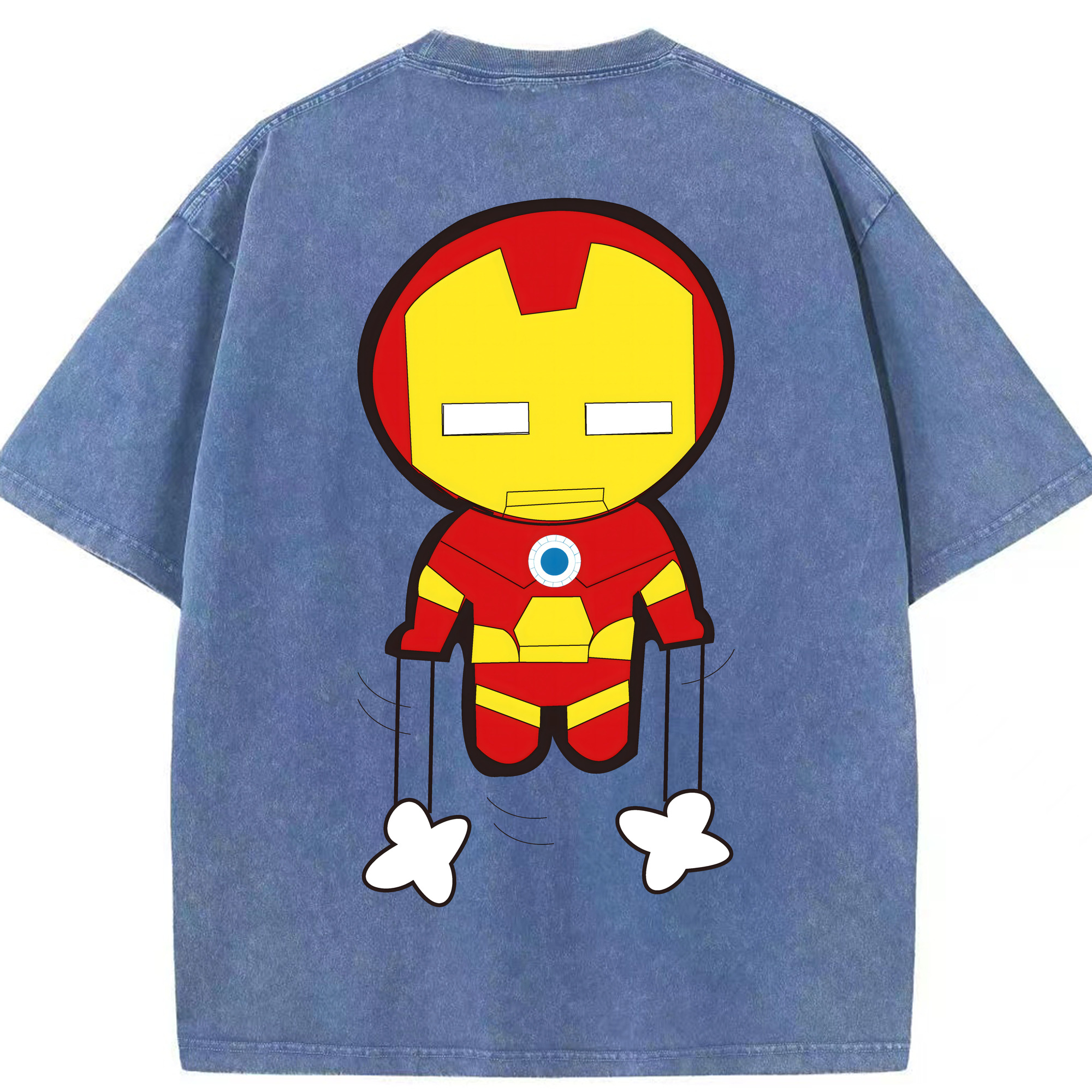 （画像用） アベンジャーズ The Avengers 綿100% ヴィンテージ風 半袖Tシャツ（背面プリント）