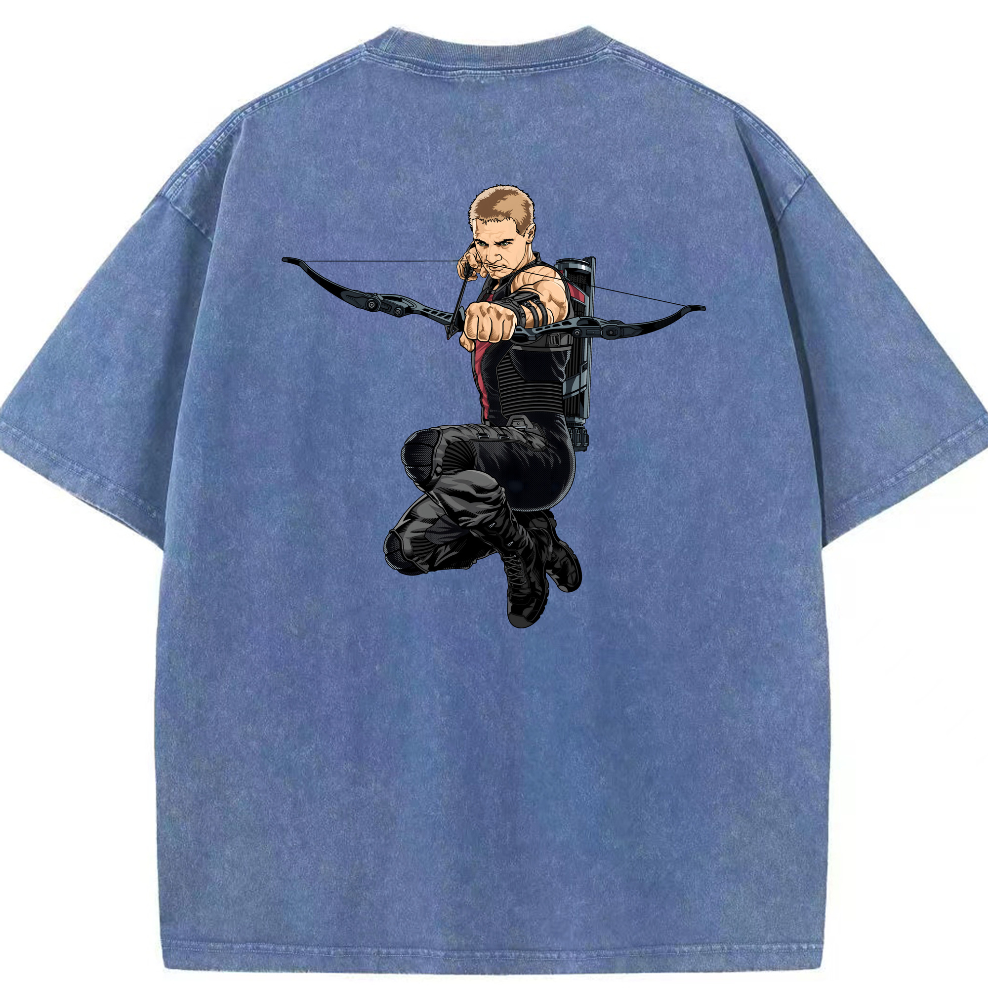 （画像用） アベンジャーズ The Avengers 綿100% ヴィンテージ風 半袖Tシャツ（背面プリント）