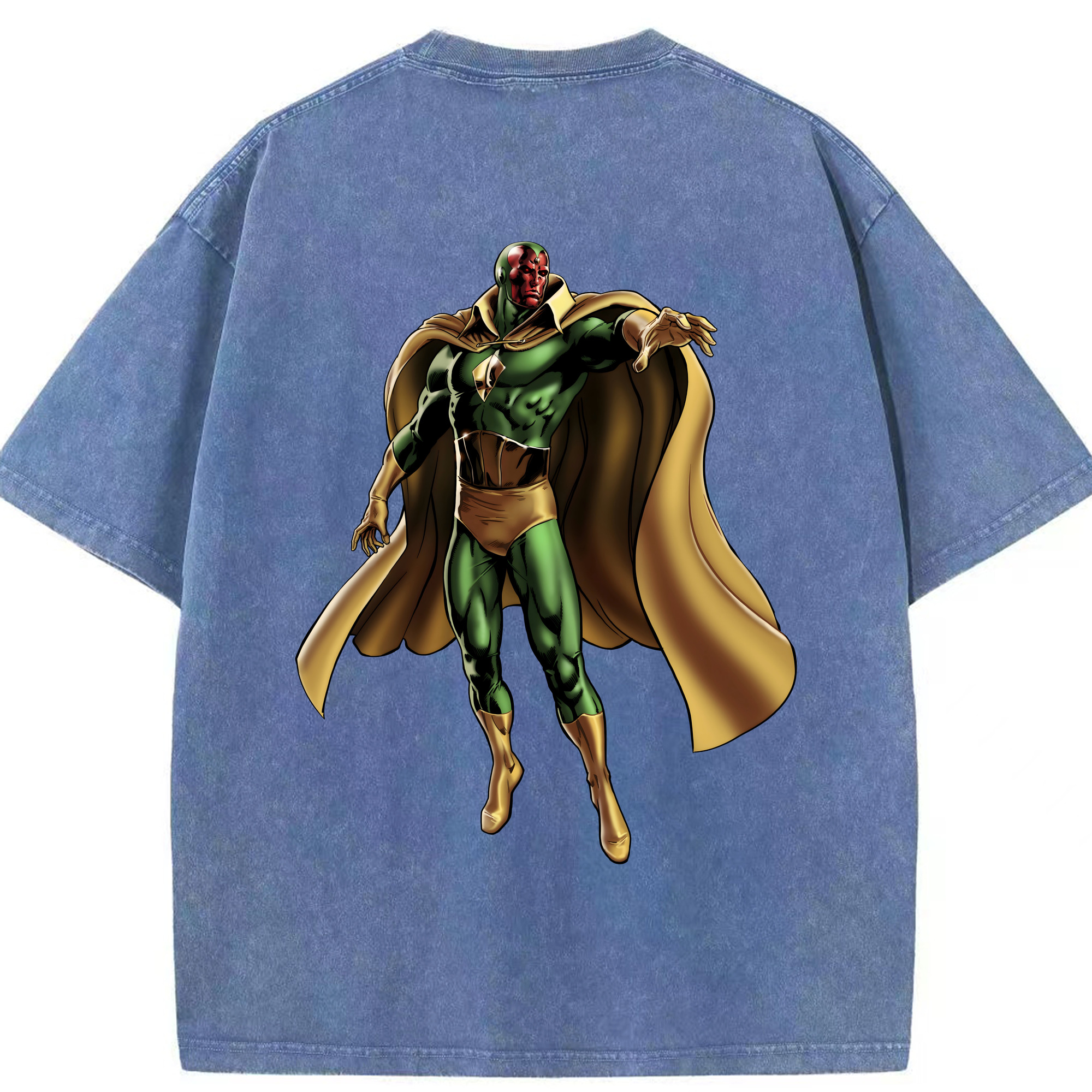 （画像用） アベンジャーズ The Avengers 綿100% ヴィンテージ風 半袖Tシャツ（背面プリント）