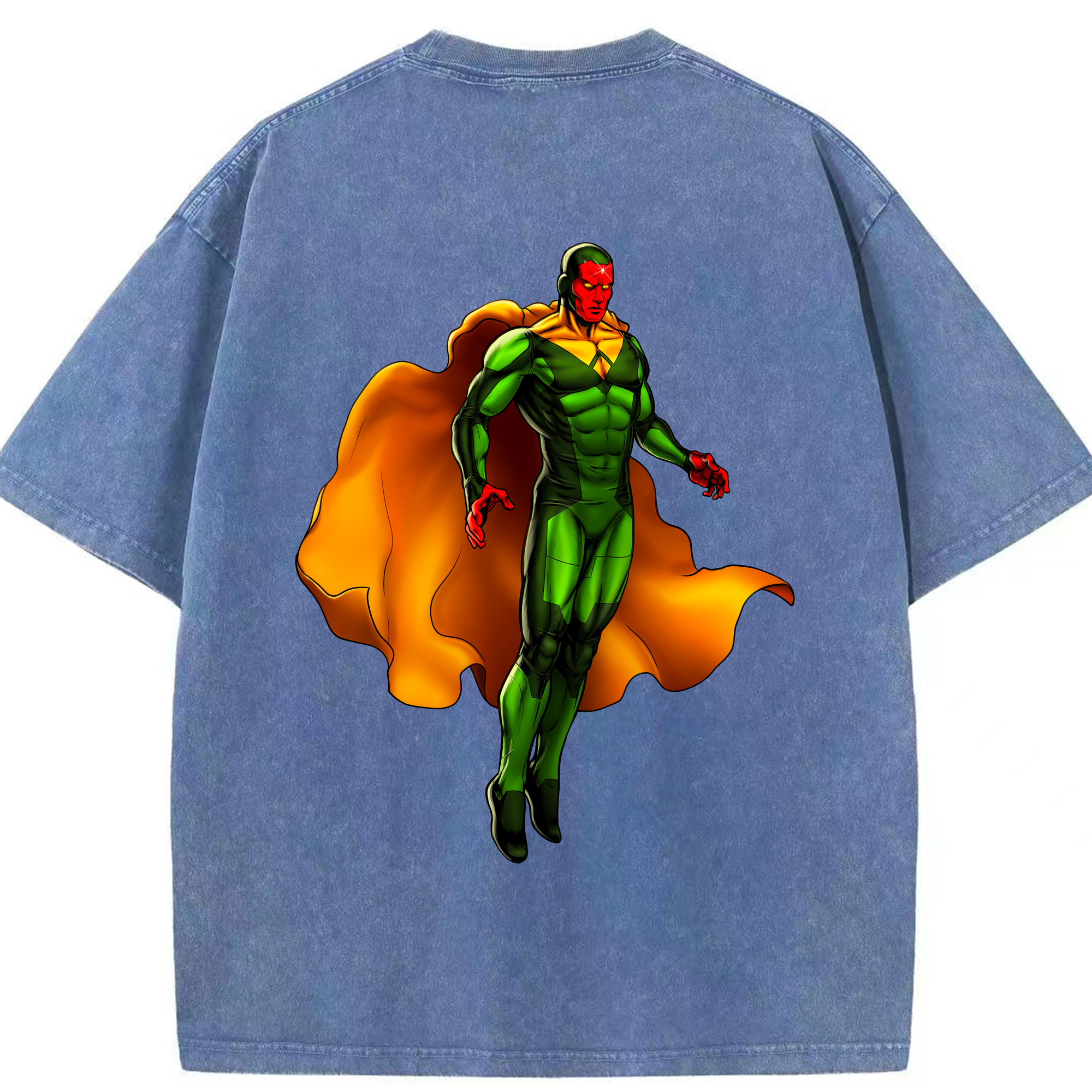 （画像用） アベンジャーズ The Avengers 綿100% ヴィンテージ風 半袖Tシャツ（背面プリント）