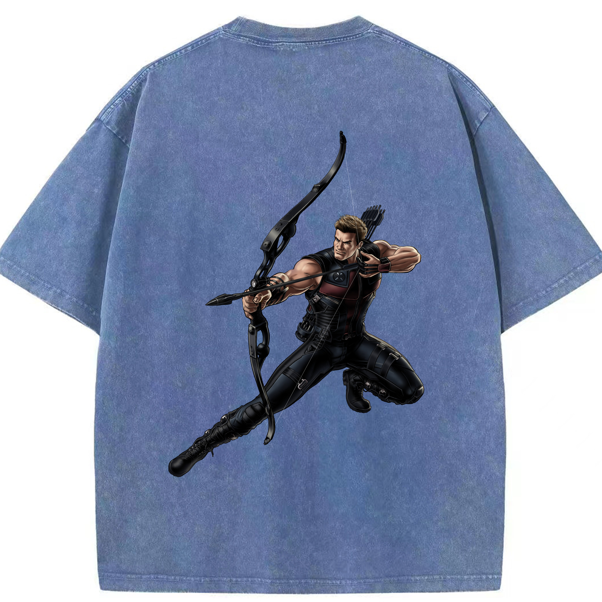 （画像用） アベンジャーズ The Avengers 綿100% ヴィンテージ風 半袖Tシャツ（背面プリント）