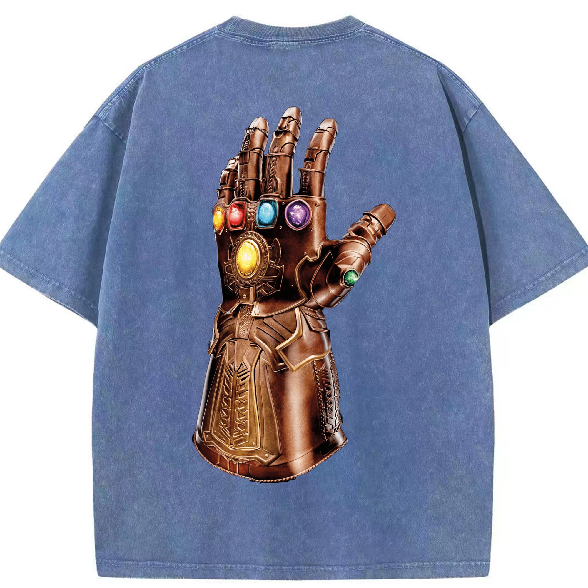 （画像用） アベンジャーズ The Avengers 綿100% ヴィンテージ風 半袖Tシャツ（背面プリント）