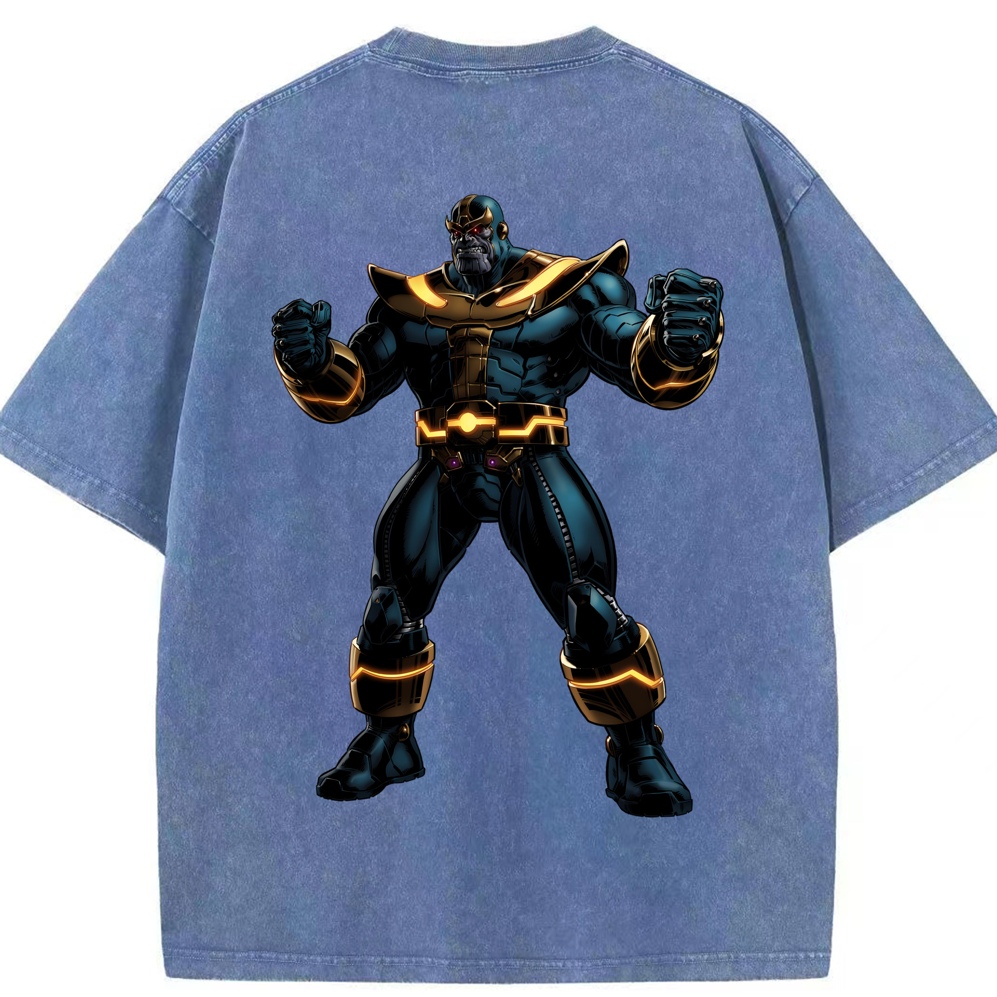 （画像用） アベンジャーズ The Avengers 綿100% ヴィンテージ風 半袖Tシャツ（背面プリント）