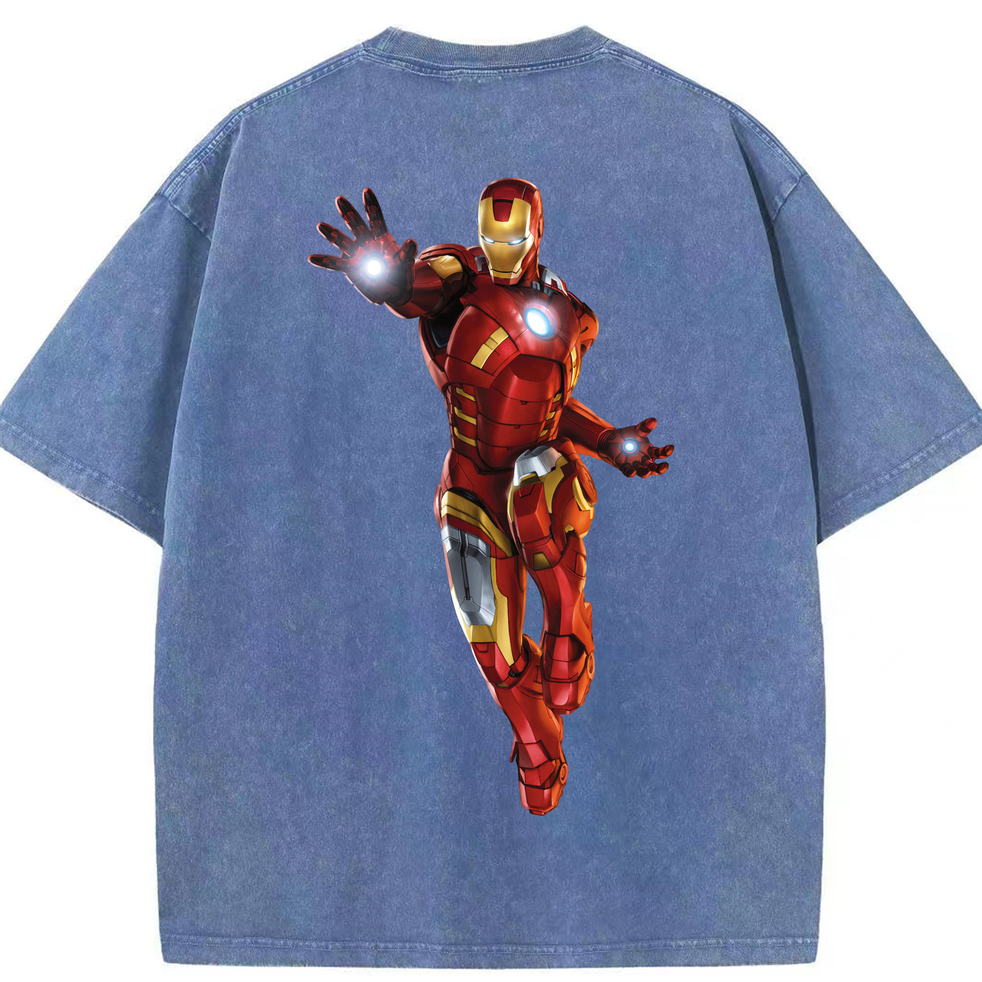 （画像用） アベンジャーズ The Avengers 綿100% ヴィンテージ風 半袖Tシャツ（背面プリント）