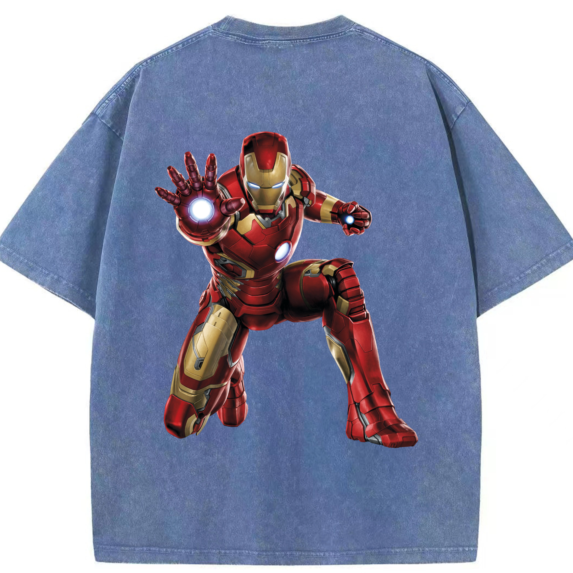 （画像用） アベンジャーズ The Avengers 綿100% ヴィンテージ風 半袖Tシャツ（背面プリント）