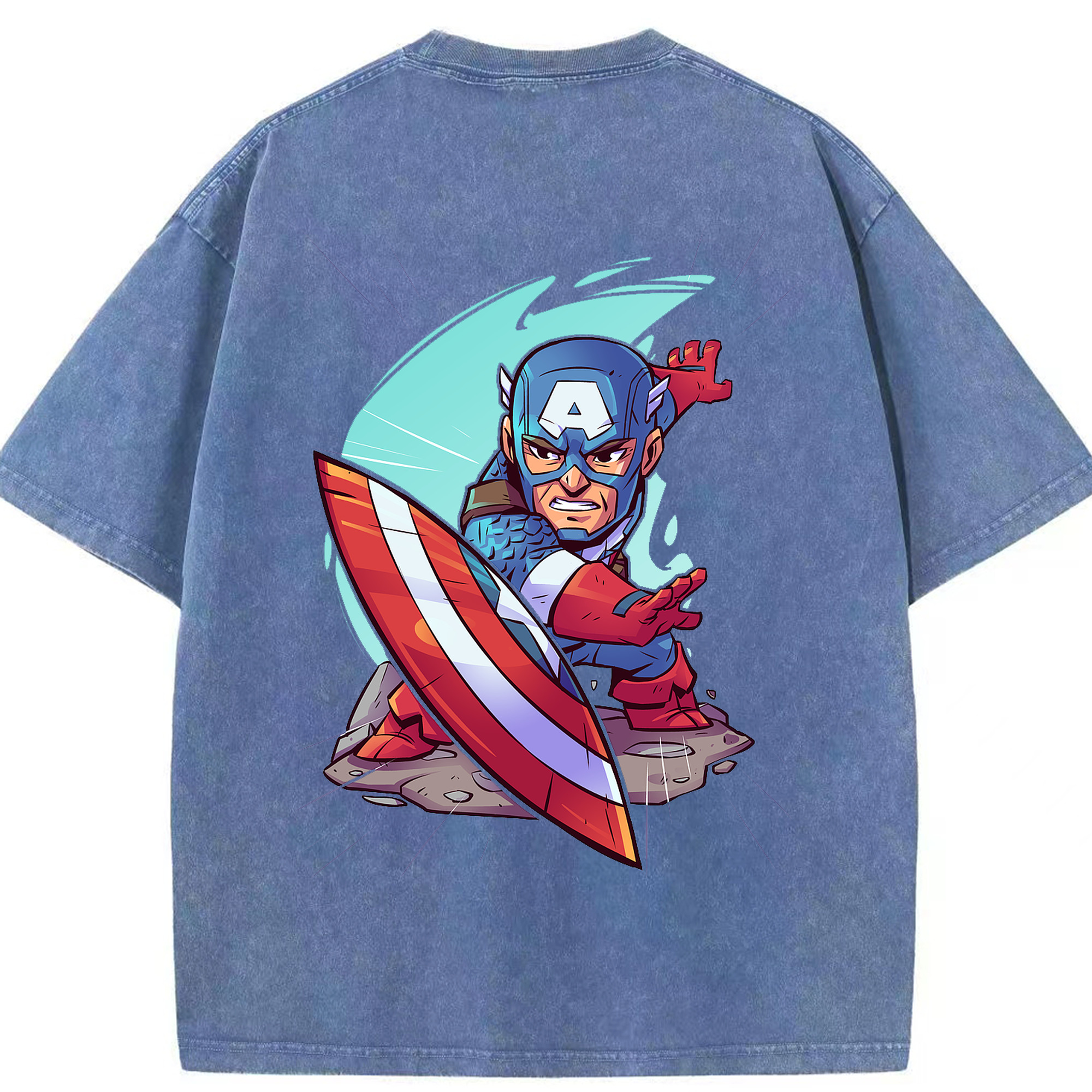 （画像用） アベンジャーズ The Avengers 綿100% ヴィンテージ風 半袖Tシャツ（背面プリント）