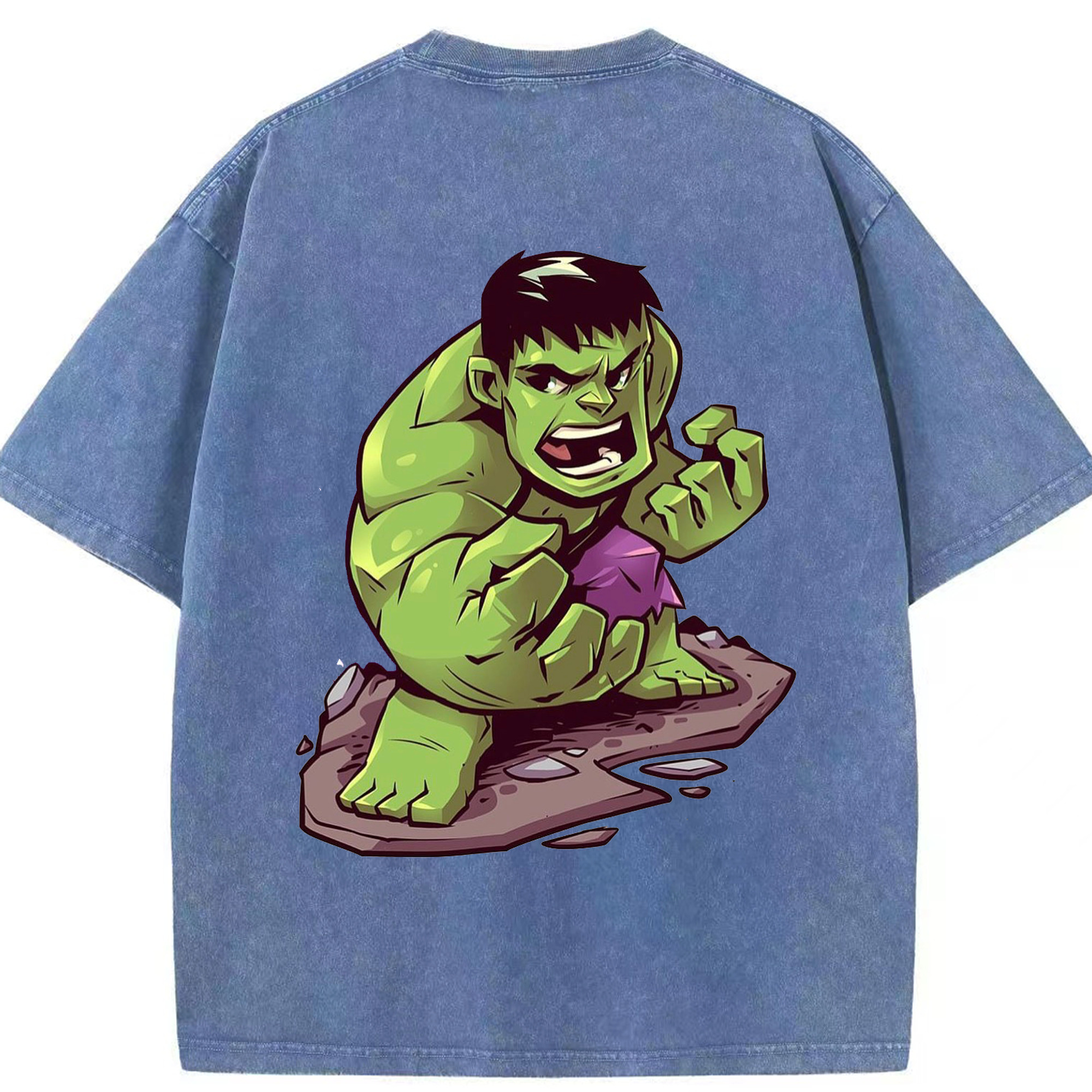 （画像用） アベンジャーズ The Avengers 綿100% ヴィンテージ風 半袖Tシャツ（背面プリント）