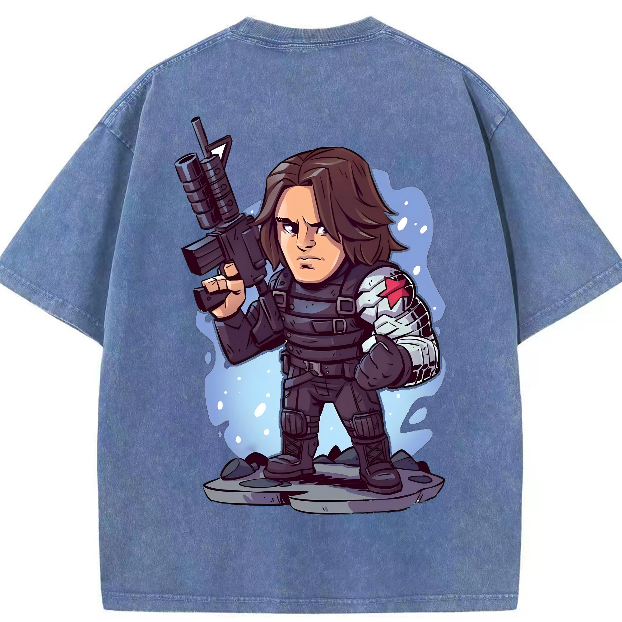 （画像用） アベンジャーズ The Avengers 綿100% ヴィンテージ風 半袖Tシャツ（背面プリント）