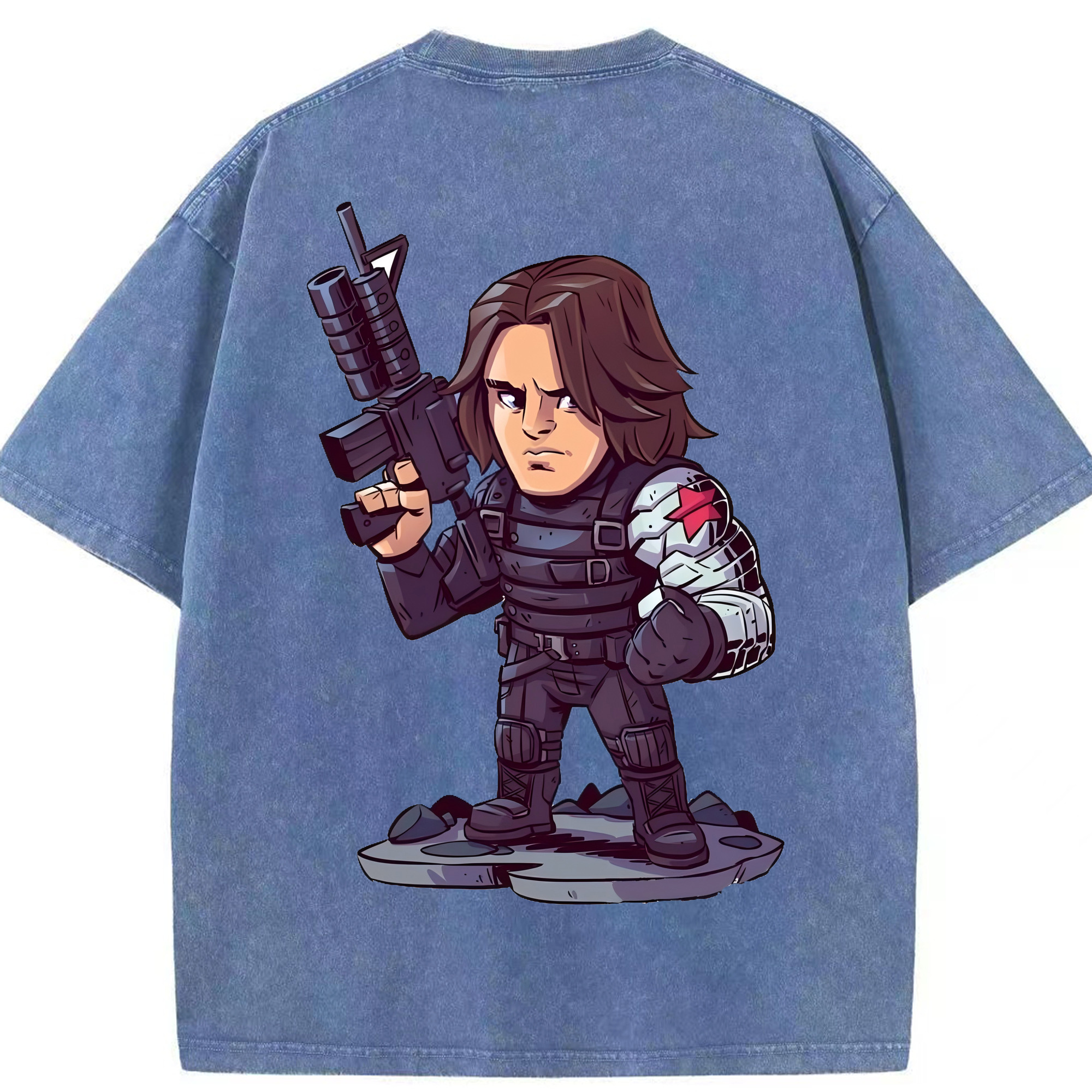 （画像用） アベンジャーズ The Avengers 綿100% ヴィンテージ風 半袖Tシャツ（背面プリント）