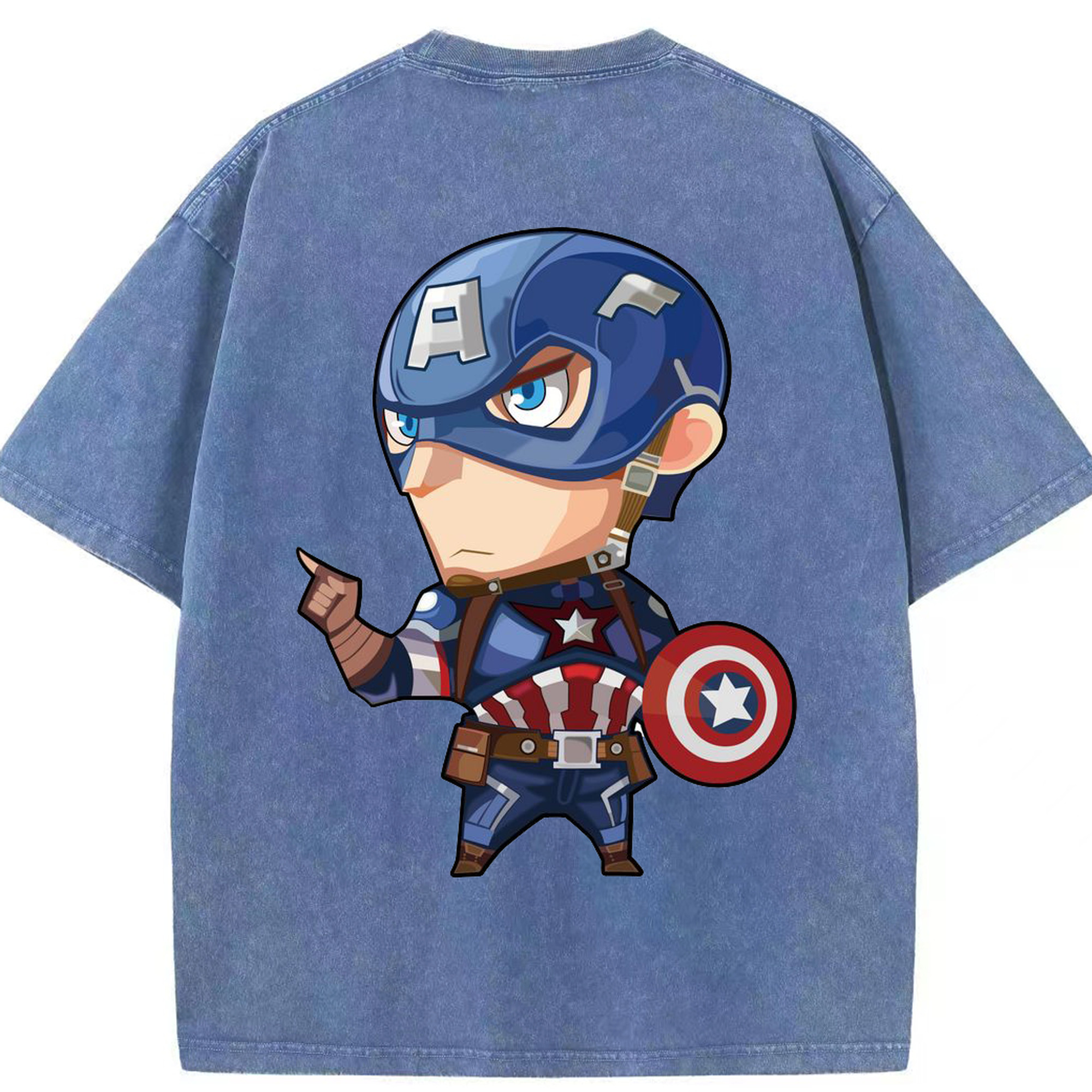（画像用） アベンジャーズ The Avengers 綿100% ヴィンテージ風 半袖Tシャツ（背面プリント）