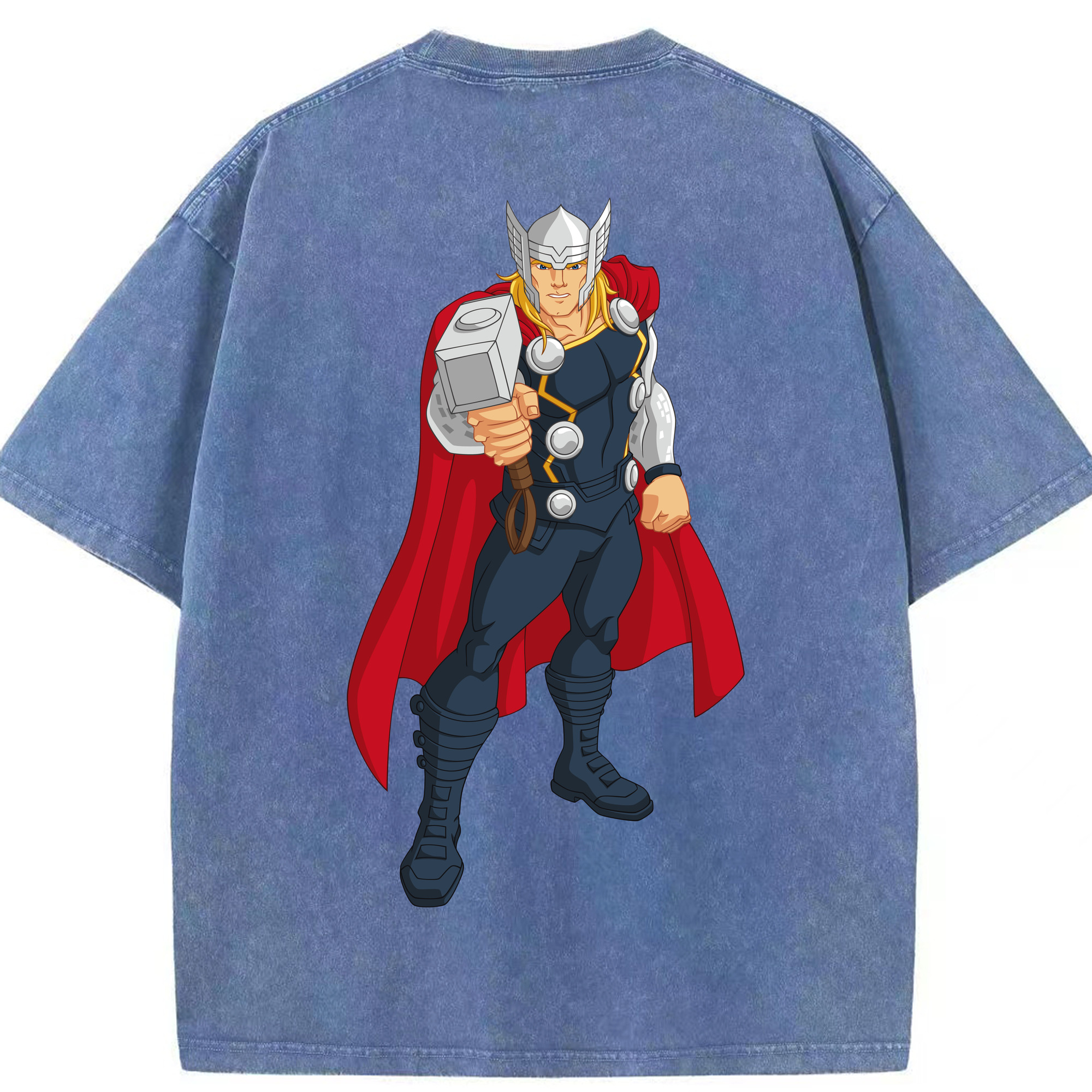 （画像用） アベンジャーズ The Avengers 綿100% ヴィンテージ風 半袖Tシャツ（背面プリント）
