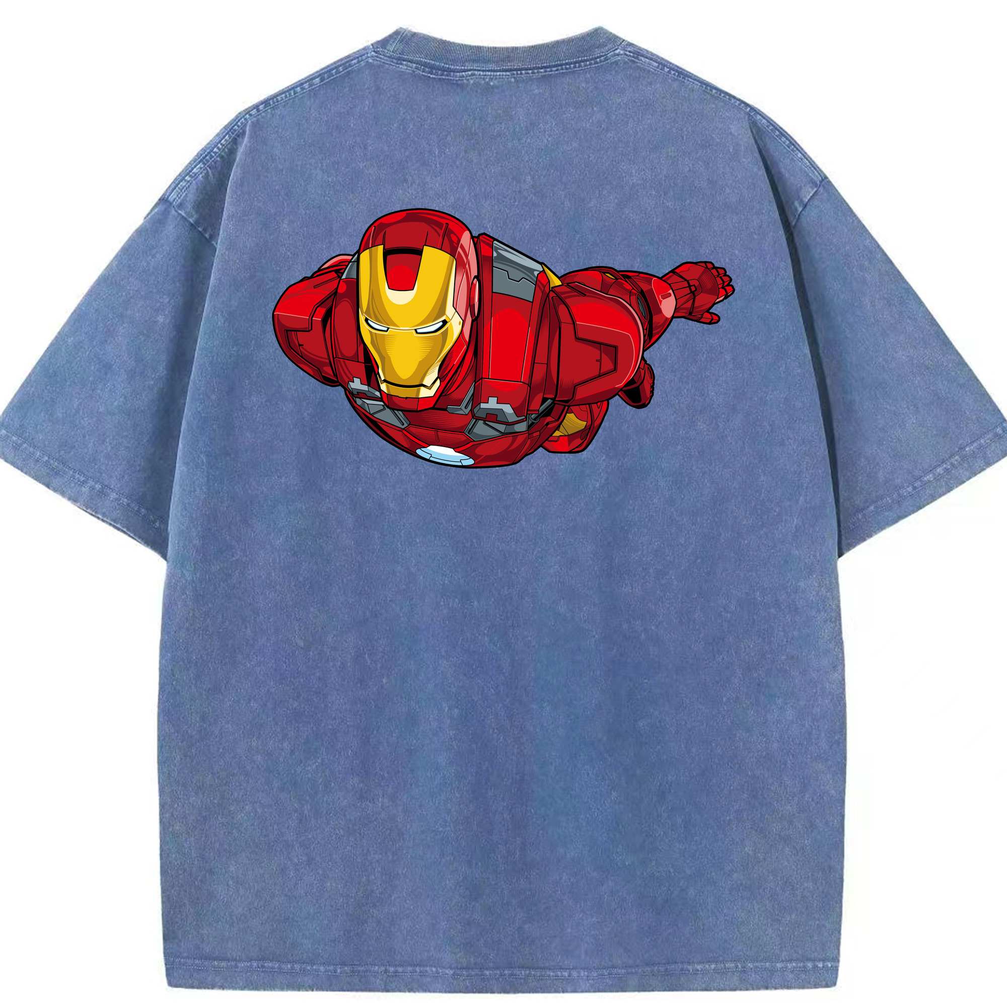 （画像用） アベンジャーズ The Avengers 綿100% ヴィンテージ風 半袖Tシャツ（背面プリント）