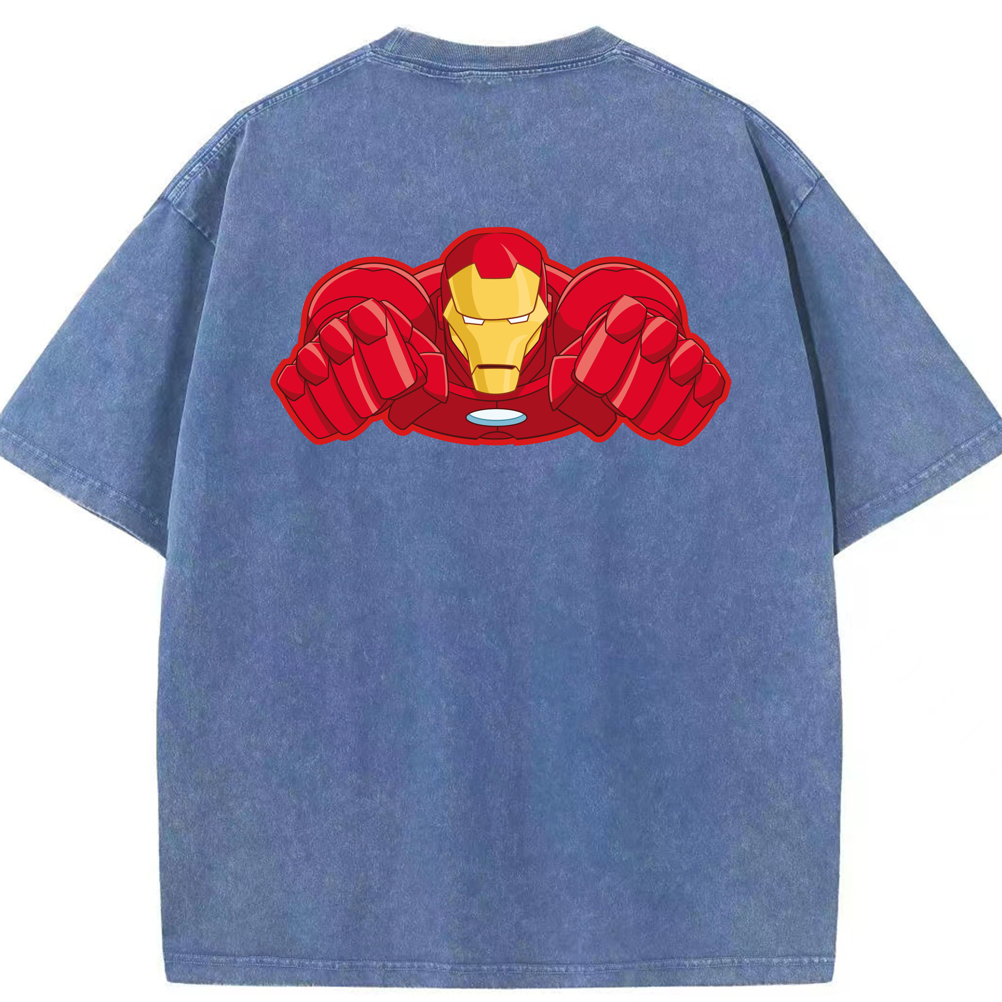 （画像用） アベンジャーズ The Avengers 綿100% ヴィンテージ風 半袖Tシャツ（背面プリント）