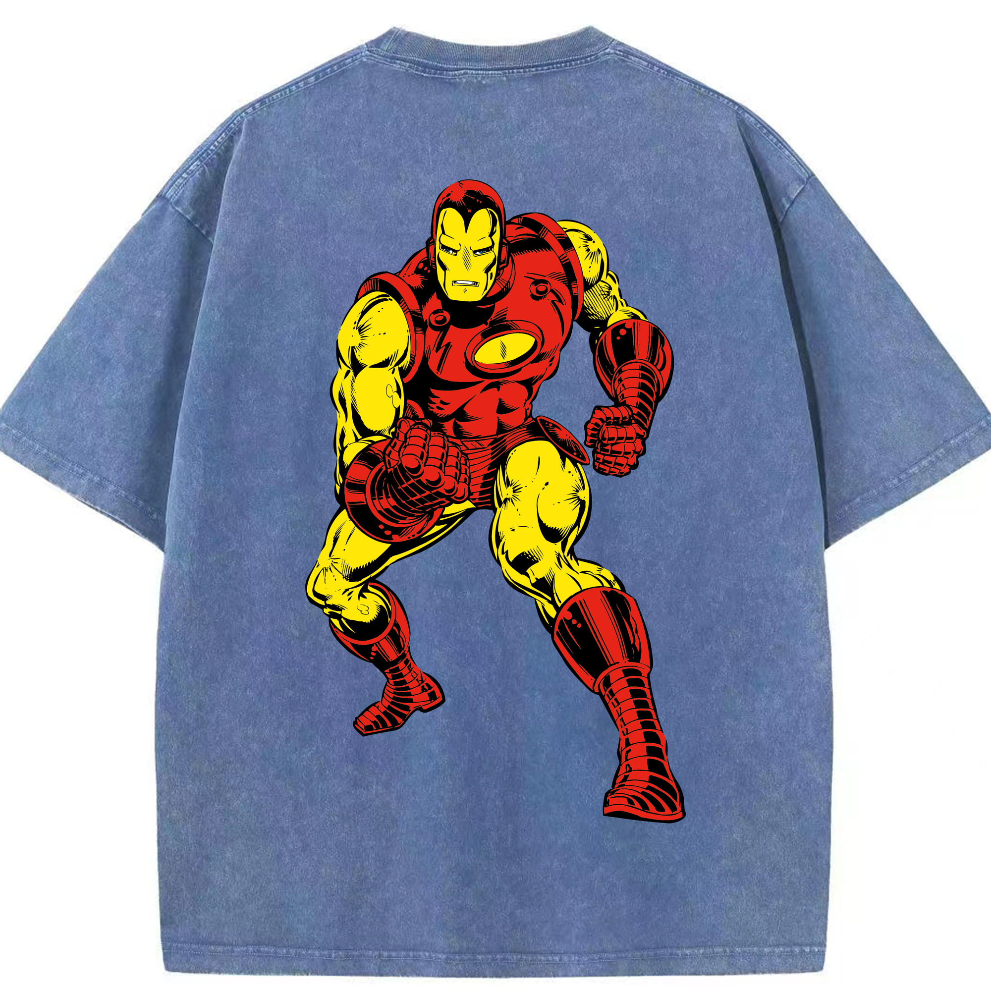 （画像用） アベンジャーズ The Avengers 綿100% ヴィンテージ風 半袖Tシャツ（背面プリント）
