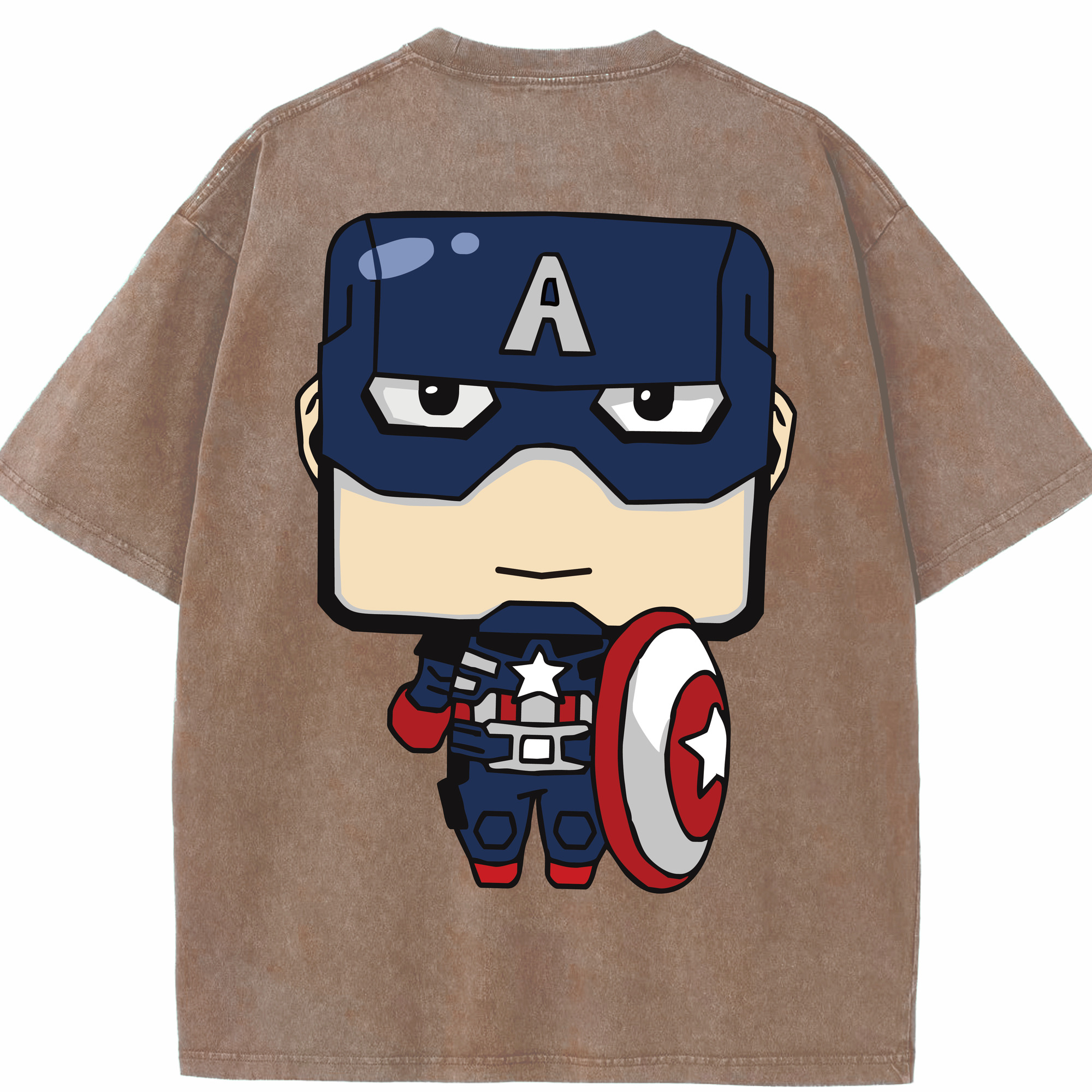 （画像用） アベンジャーズ The Avengers 綿100% ヴィンテージ風 半袖Tシャツ（背面プリント）