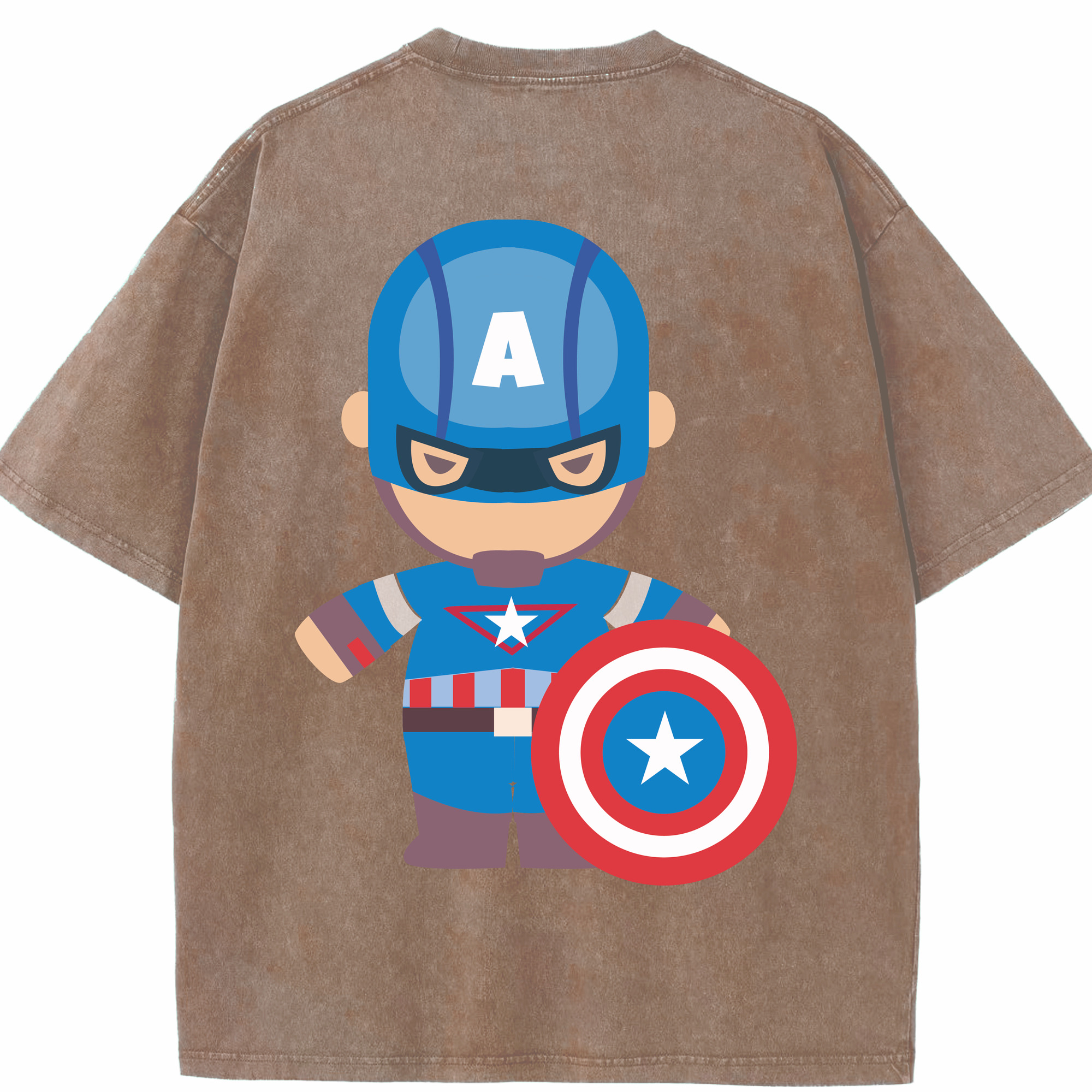 （画像用） アベンジャーズ The Avengers 綿100% ヴィンテージ風 半袖Tシャツ（背面プリント）