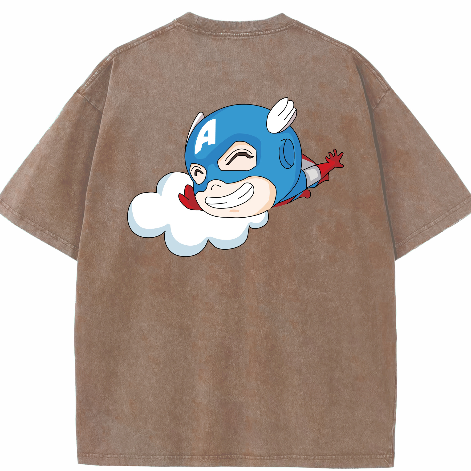 （画像用） アベンジャーズ The Avengers 綿100% ヴィンテージ風 半袖Tシャツ（背面プリント）