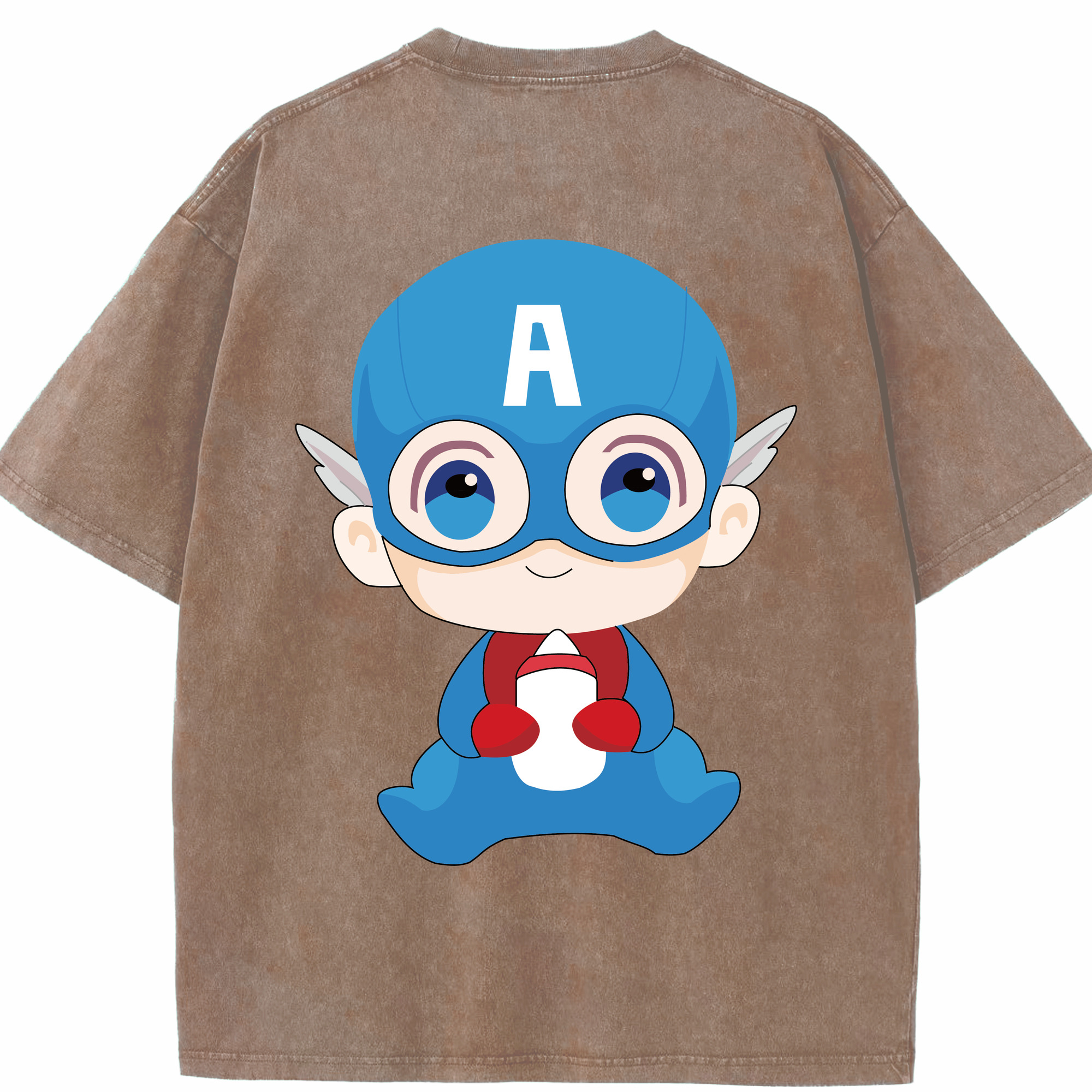（画像用） アベンジャーズ The Avengers 綿100% ヴィンテージ風 半袖Tシャツ（背面プリント）