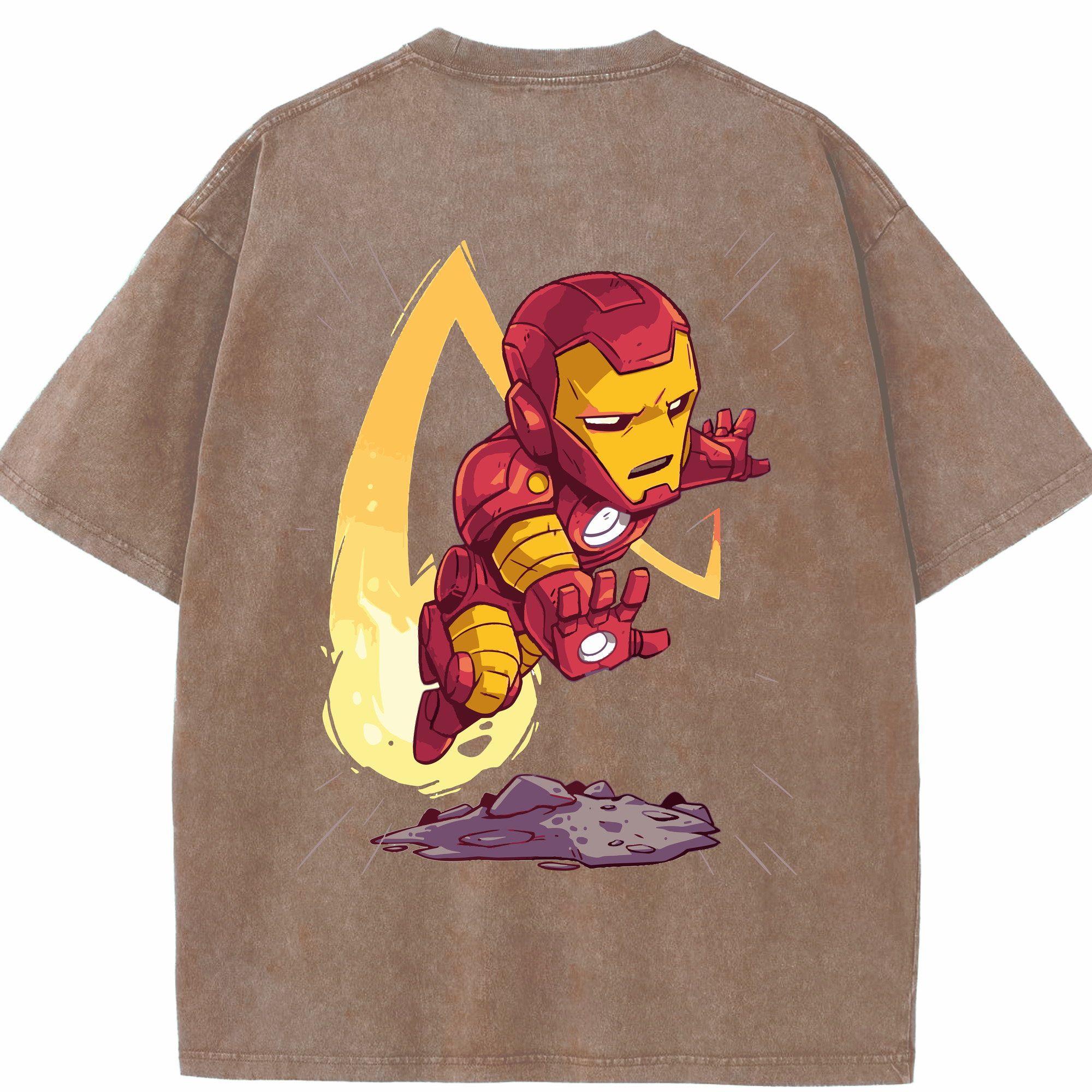 （画像用） アベンジャーズ The Avengers 綿100% ヴィンテージ風 半袖Tシャツ（背面プリント）