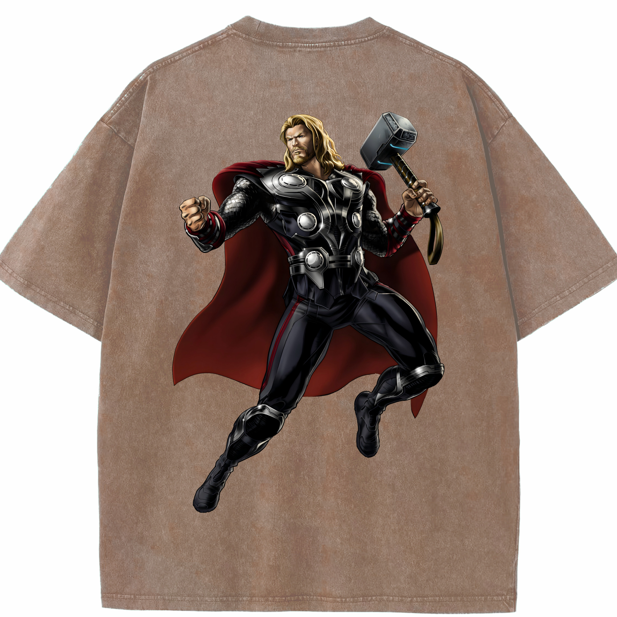 （画像用） アベンジャーズ The Avengers 綿100% ヴィンテージ風 半袖Tシャツ（背面プリント）