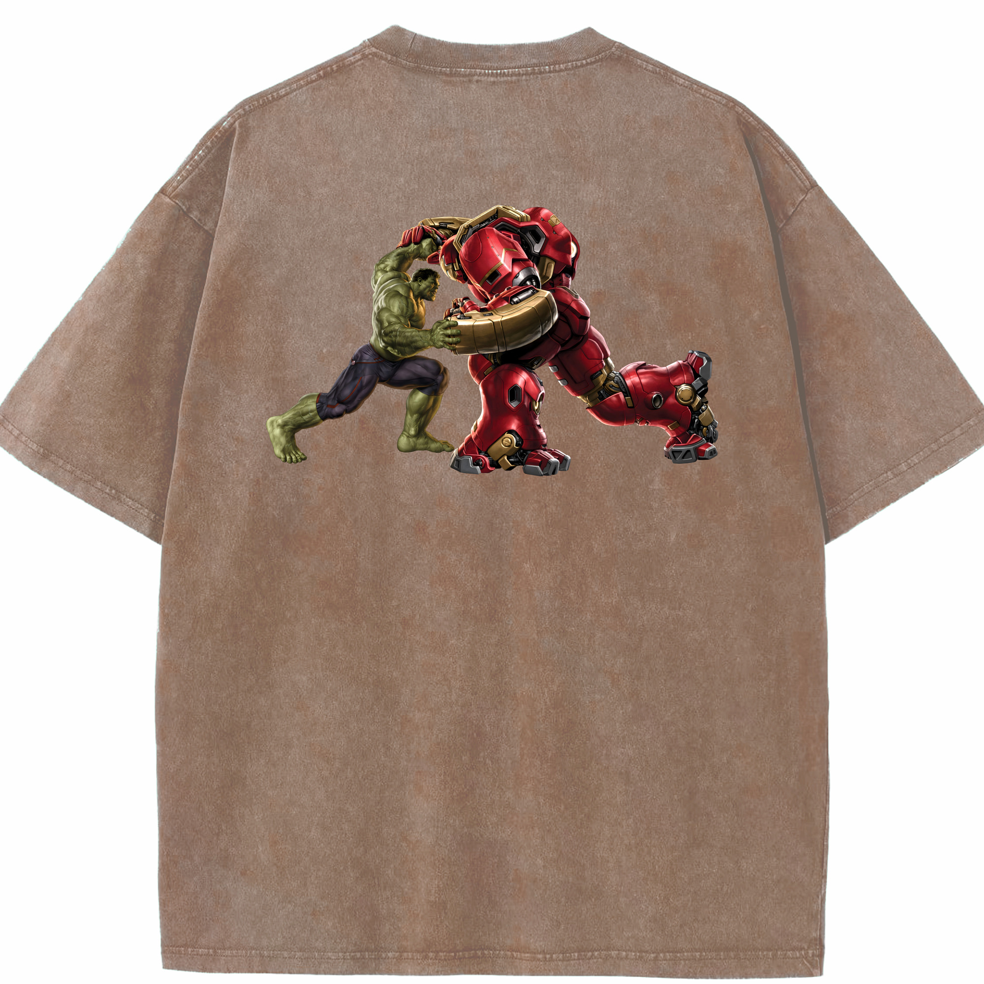 （画像用） アベンジャーズ The Avengers 綿100% ヴィンテージ風 半袖Tシャツ（背面プリント）