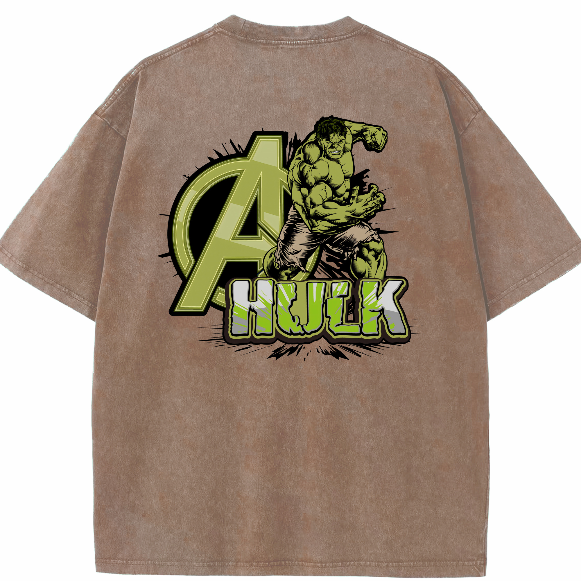 （画像用） アベンジャーズ The Avengers 綿100% ヴィンテージ風 半袖Tシャツ（背面プリント）