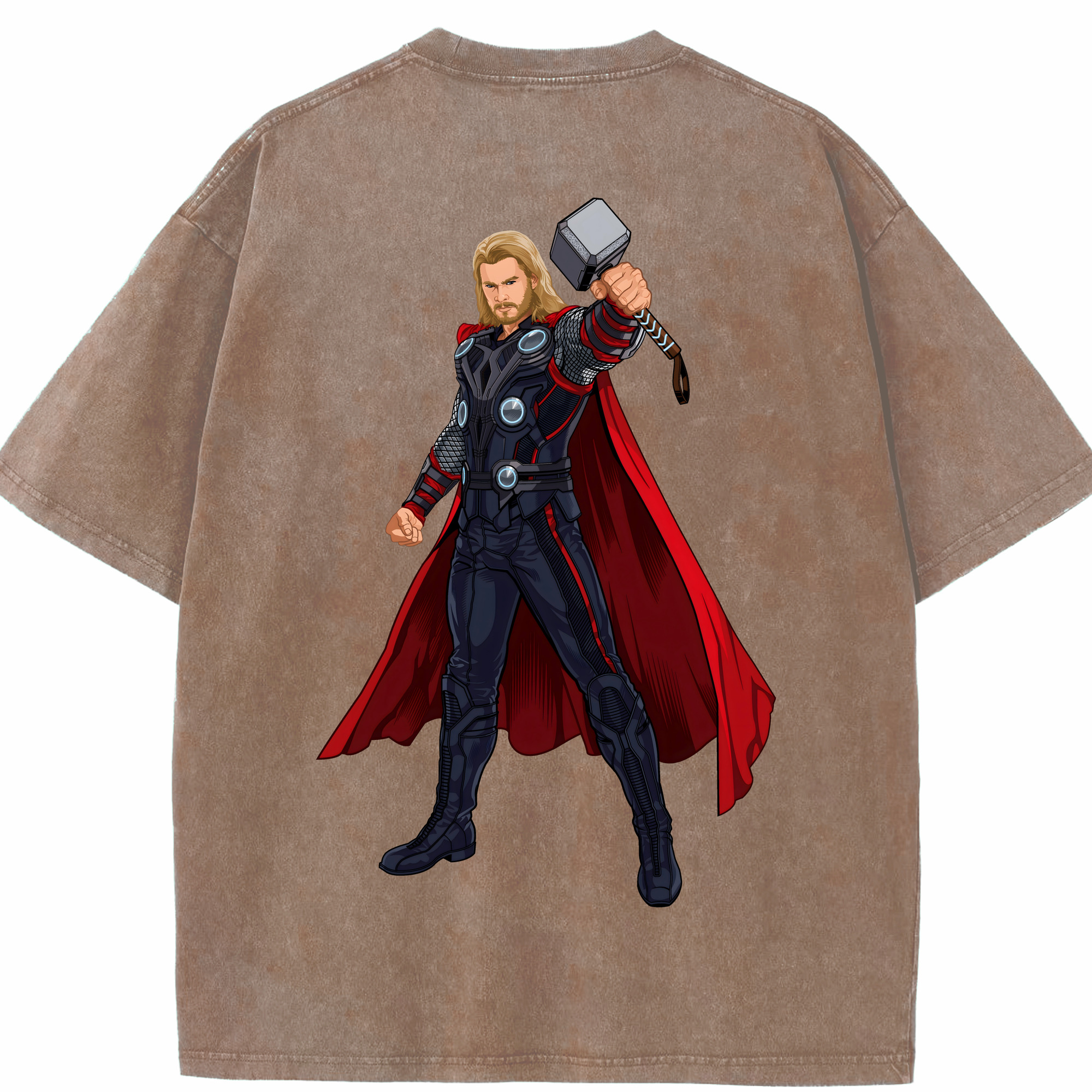 （画像用） アベンジャーズ The Avengers 綿100% ヴィンテージ風 半袖Tシャツ（背面プリント）