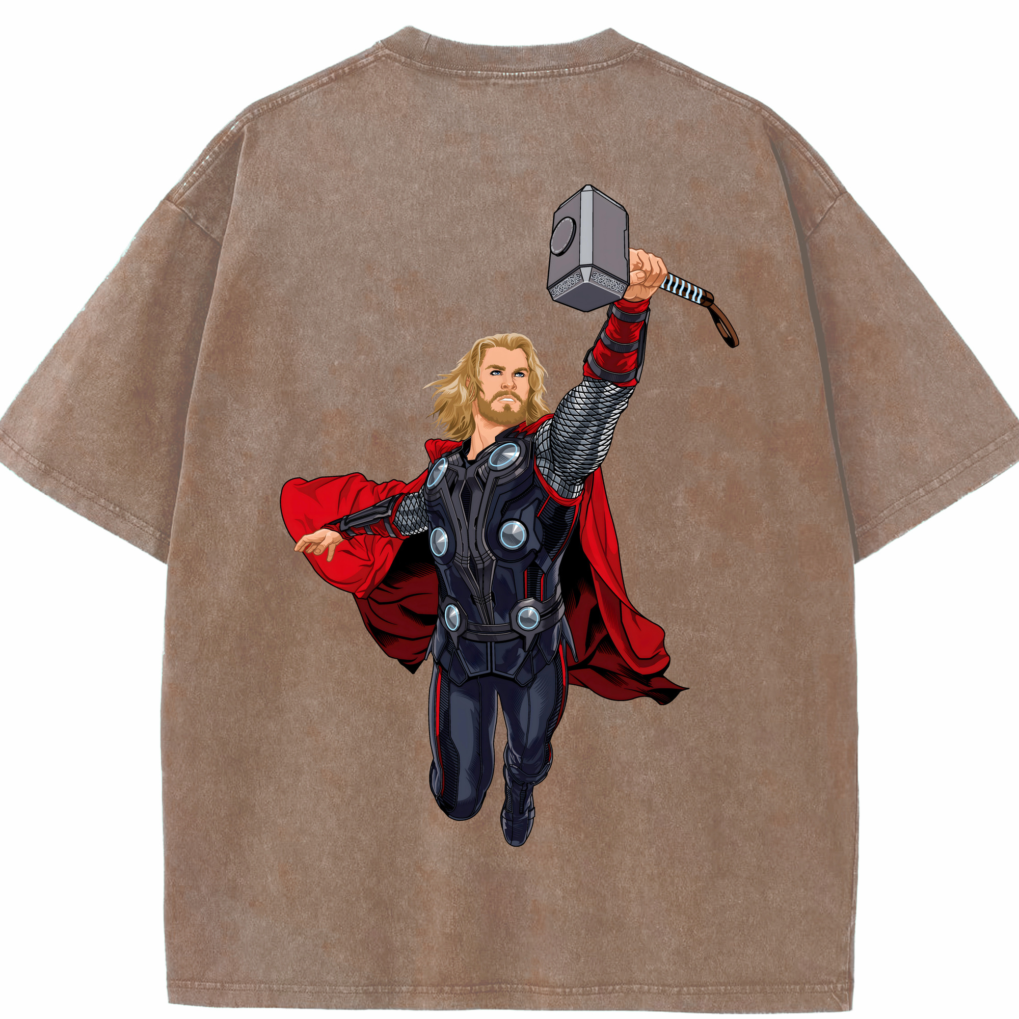 （画像用） アベンジャーズ The Avengers 綿100% ヴィンテージ風 半袖Tシャツ（背面プリント）