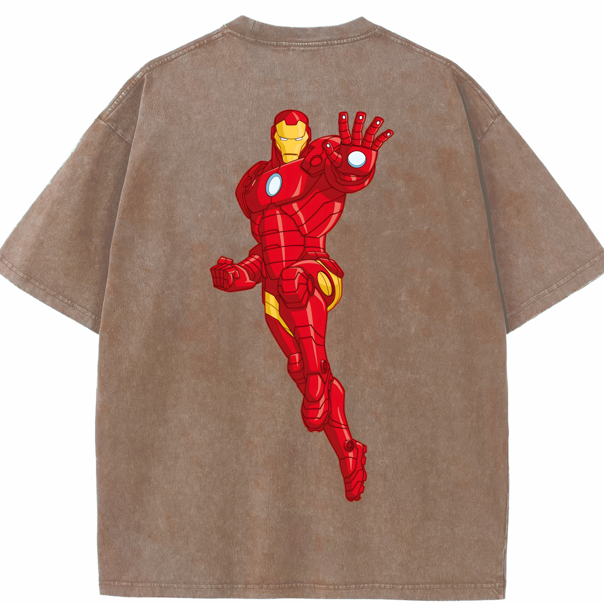 （画像用） アベンジャーズ The Avengers 綿100% ヴィンテージ風 半袖Tシャツ（背面プリント）
