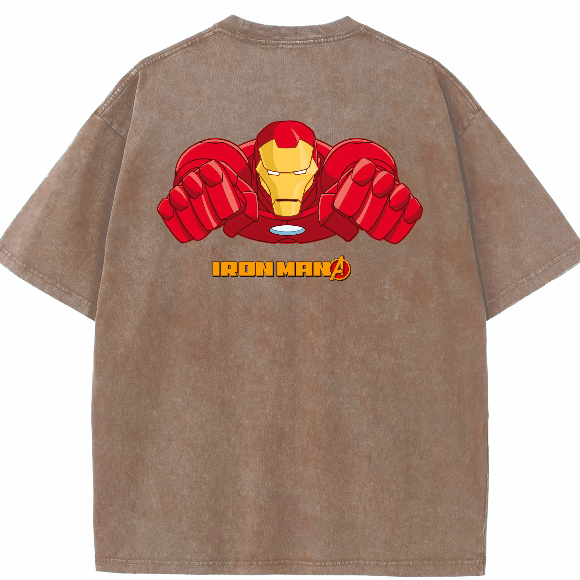 （画像用） アベンジャーズ The Avengers 綿100% ヴィンテージ風 半袖Tシャツ（背面プリント）