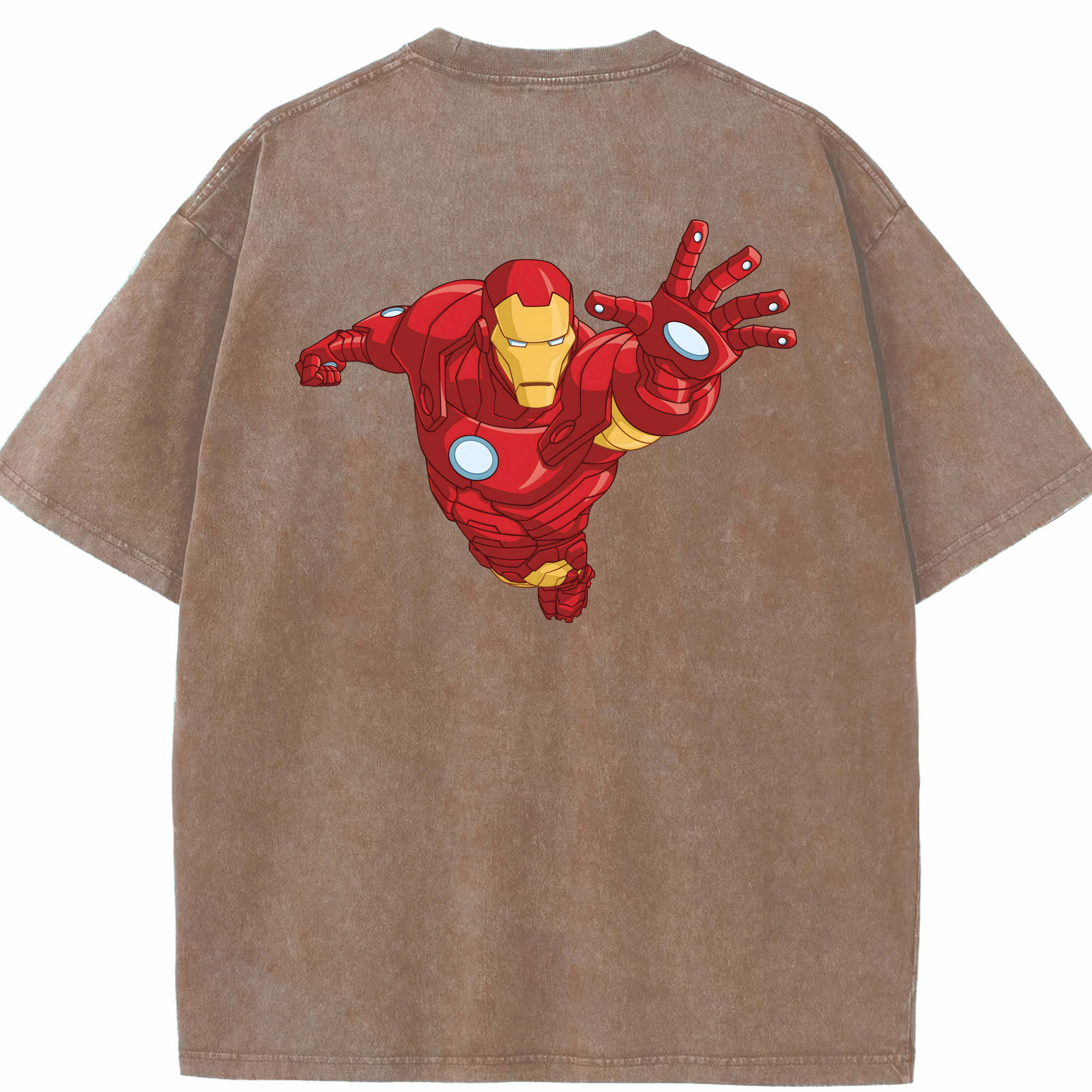 （画像用） アベンジャーズ The Avengers 綿100% ヴィンテージ風 半袖Tシャツ（背面プリント）