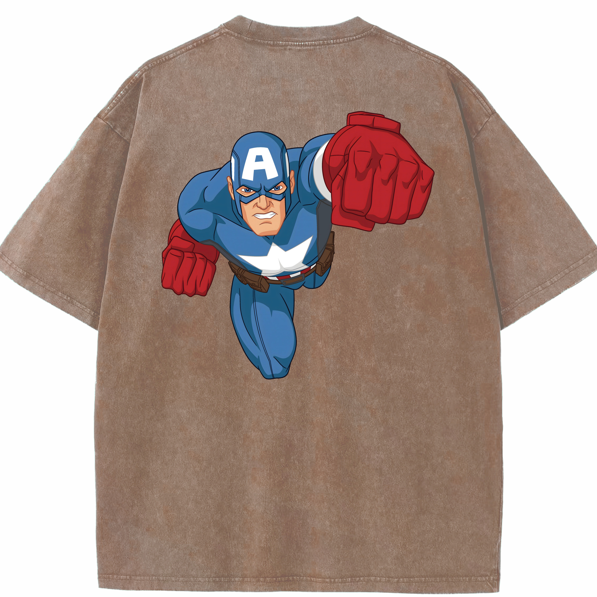（画像用） アベンジャーズ The Avengers 綿100% ヴィンテージ風 半袖Tシャツ（背面プリント）