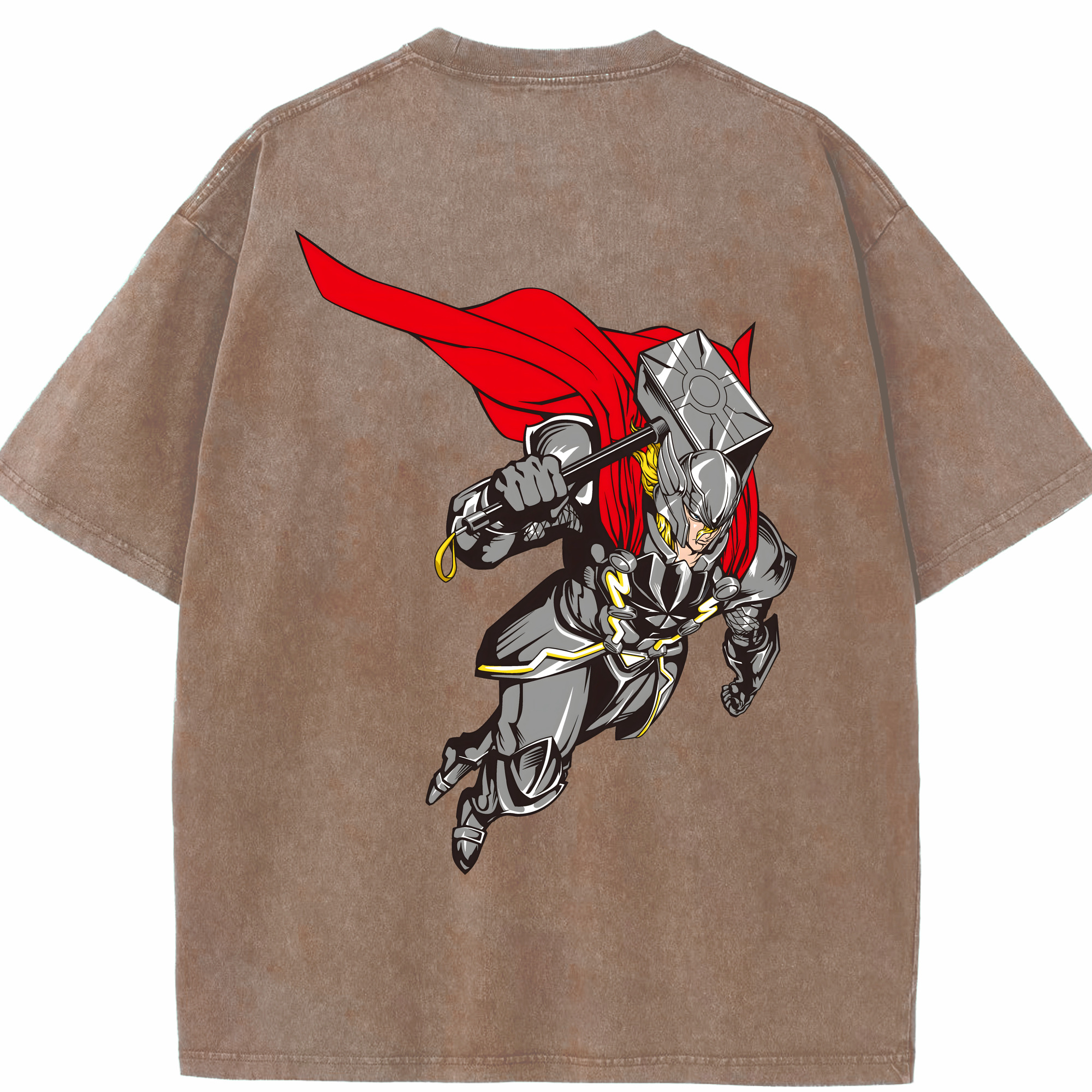 （画像用） アベンジャーズ The Avengers 綿100% ヴィンテージ風 半袖Tシャツ（背面プリント）
