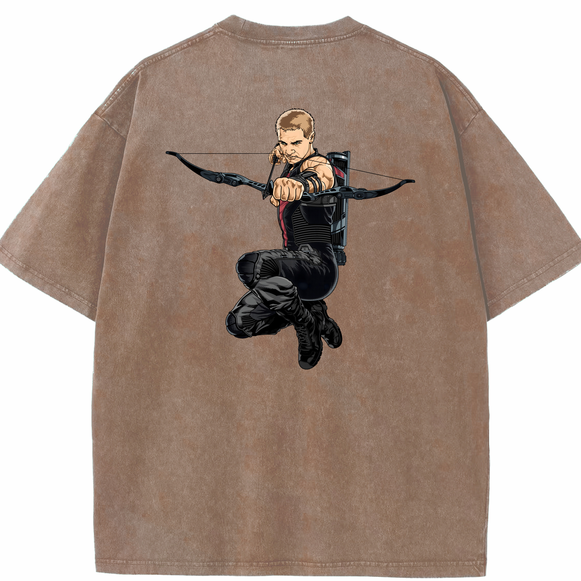 （画像用） アベンジャーズ The Avengers 綿100% ヴィンテージ風 半袖Tシャツ（背面プリント）