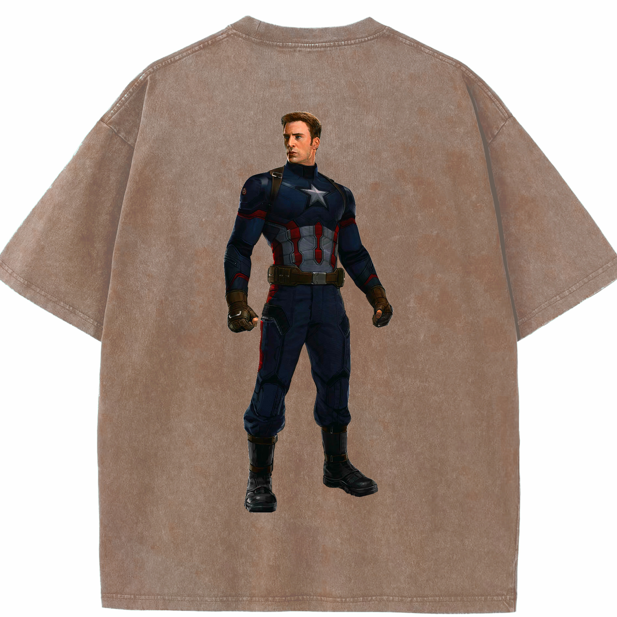 （画像用） アベンジャーズ The Avengers 綿100% ヴィンテージ風 半袖Tシャツ（背面プリント）