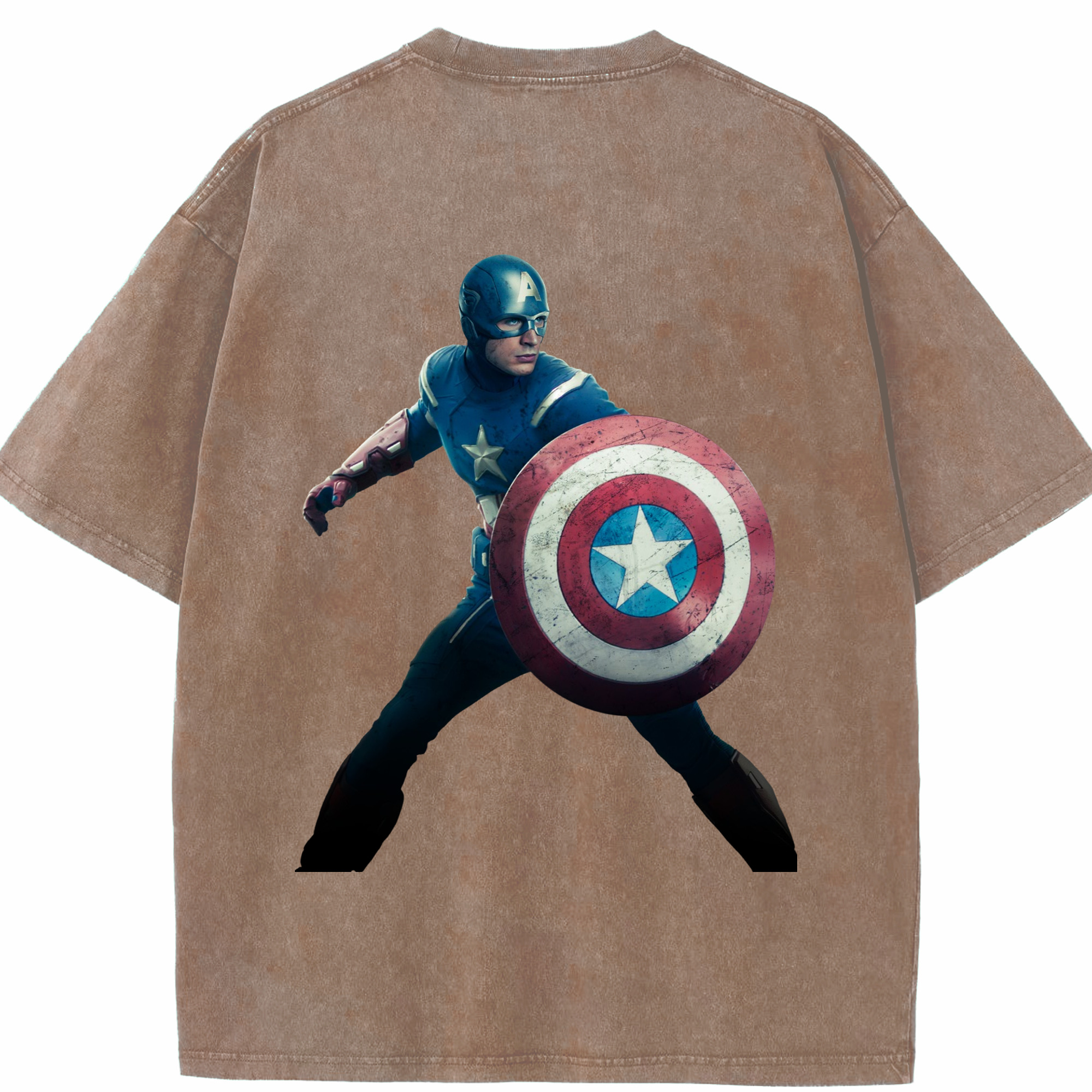 （画像用） アベンジャーズ The Avengers 綿100% ヴィンテージ風 半袖Tシャツ（背面プリント）